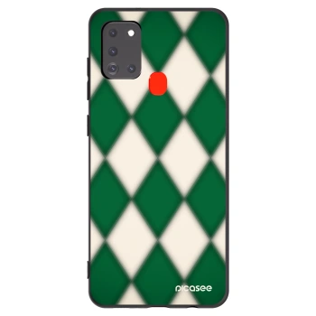 Picasee Samsung Galaxy A21s Hülle - Schwarzes Silikon - Emerald Diamond