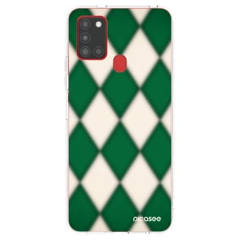 Picasee Samsung Galaxy A21s Hülle - Transparentes Silikon - Emerald Diamond