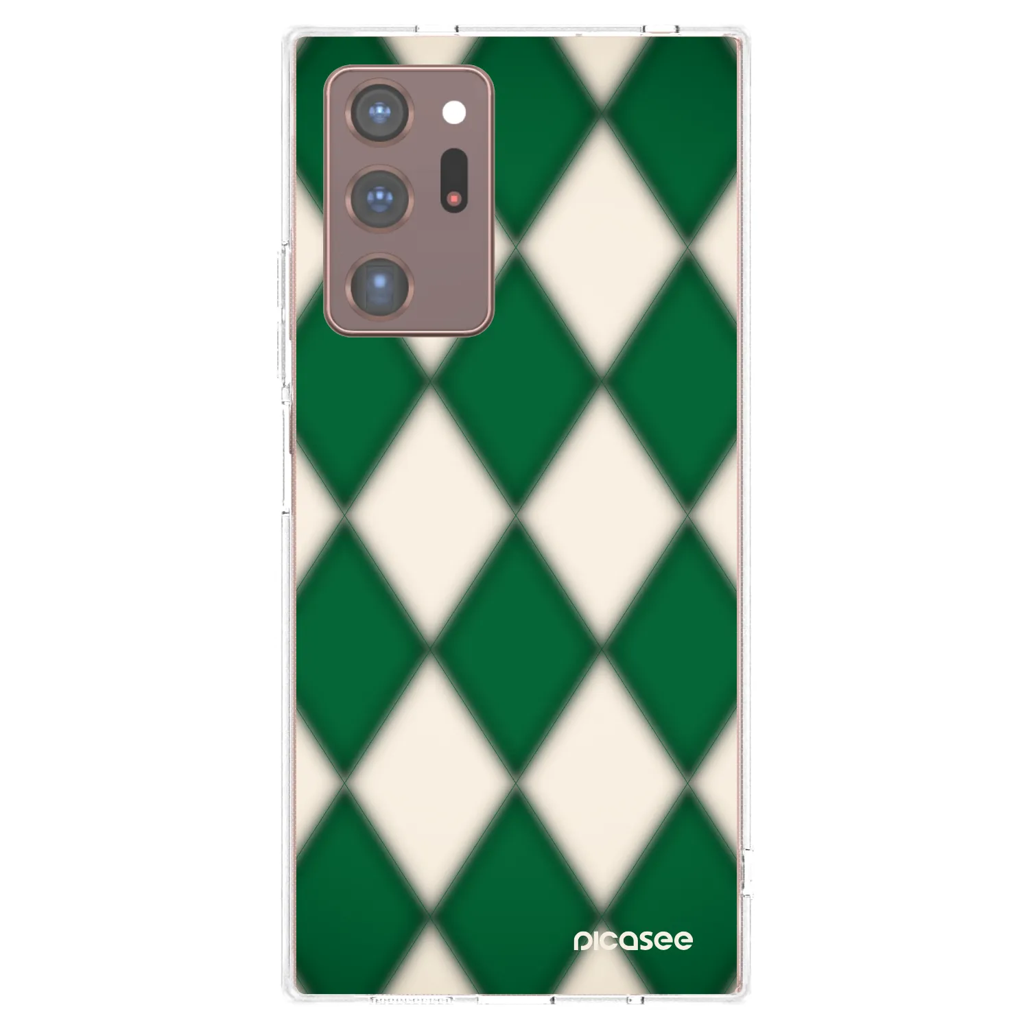 Picasee Samsung Galaxy Note 20 Ultra Hülle - Transparentes Silikon - Emerald Diamond
