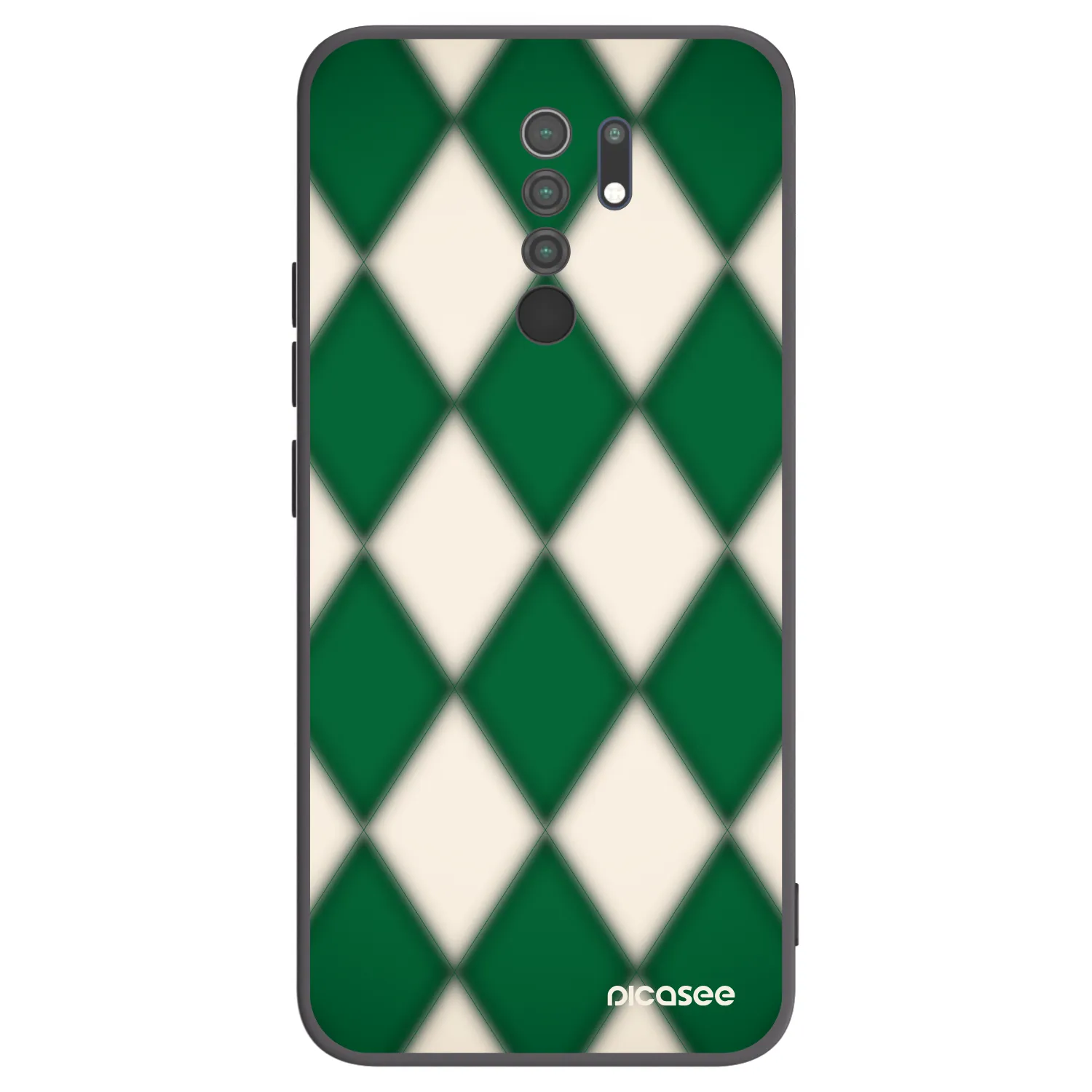 Picasee Xiaomi Redmi 9 Hülle - Schwarzes Silikon - Emerald Diamond