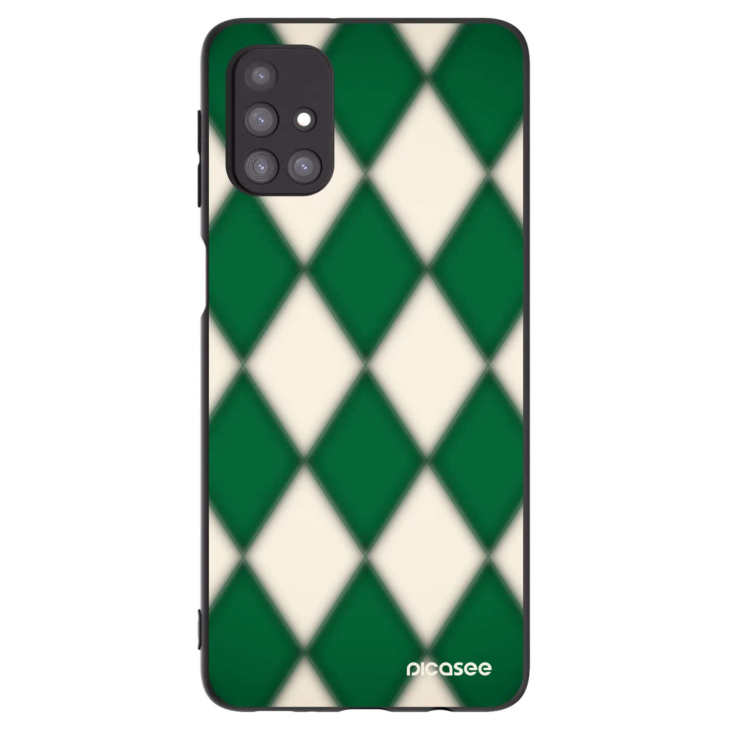Picasee Samsung Galaxy M31s Hülle - Schwarzes Silikon - Emerald Diamond