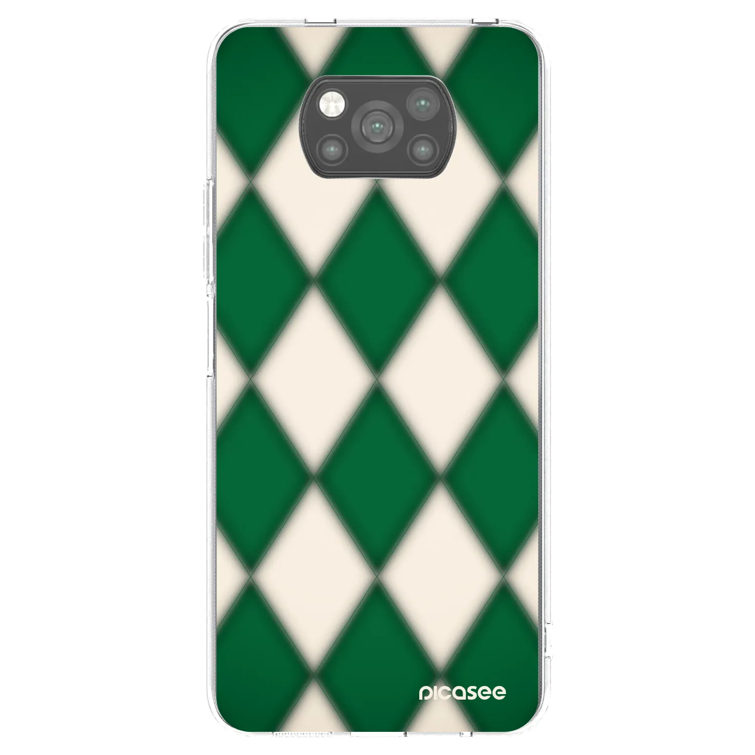 Picasee Xiaomi Poco X3 Hülle - Schwarzes Silikon - Emerald Diamond