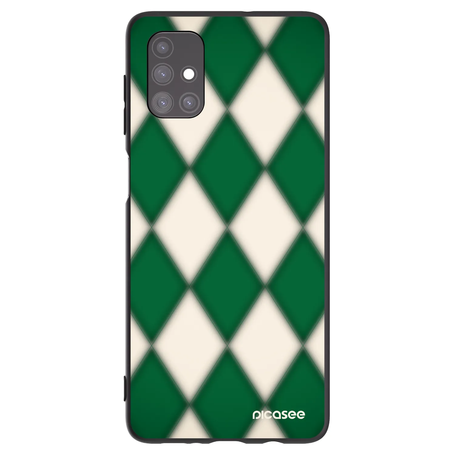 Picasee Samsung Galaxy M51 M515F Hülle - Schwarzes Silikon - Emerald Diamond