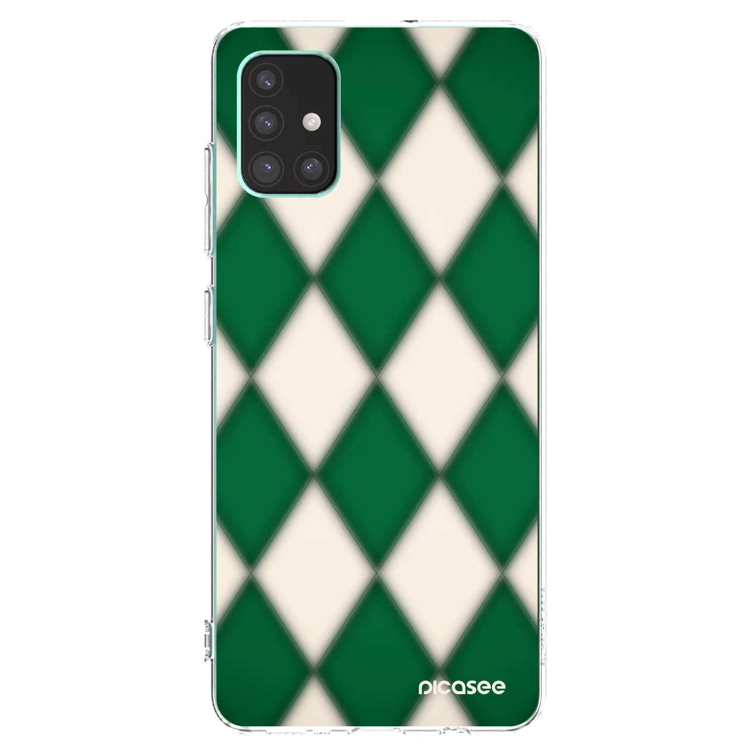 Picasee Samsung Galaxy M51 M515F Hülle - Transparentes Silikon - Emerald Diamond
