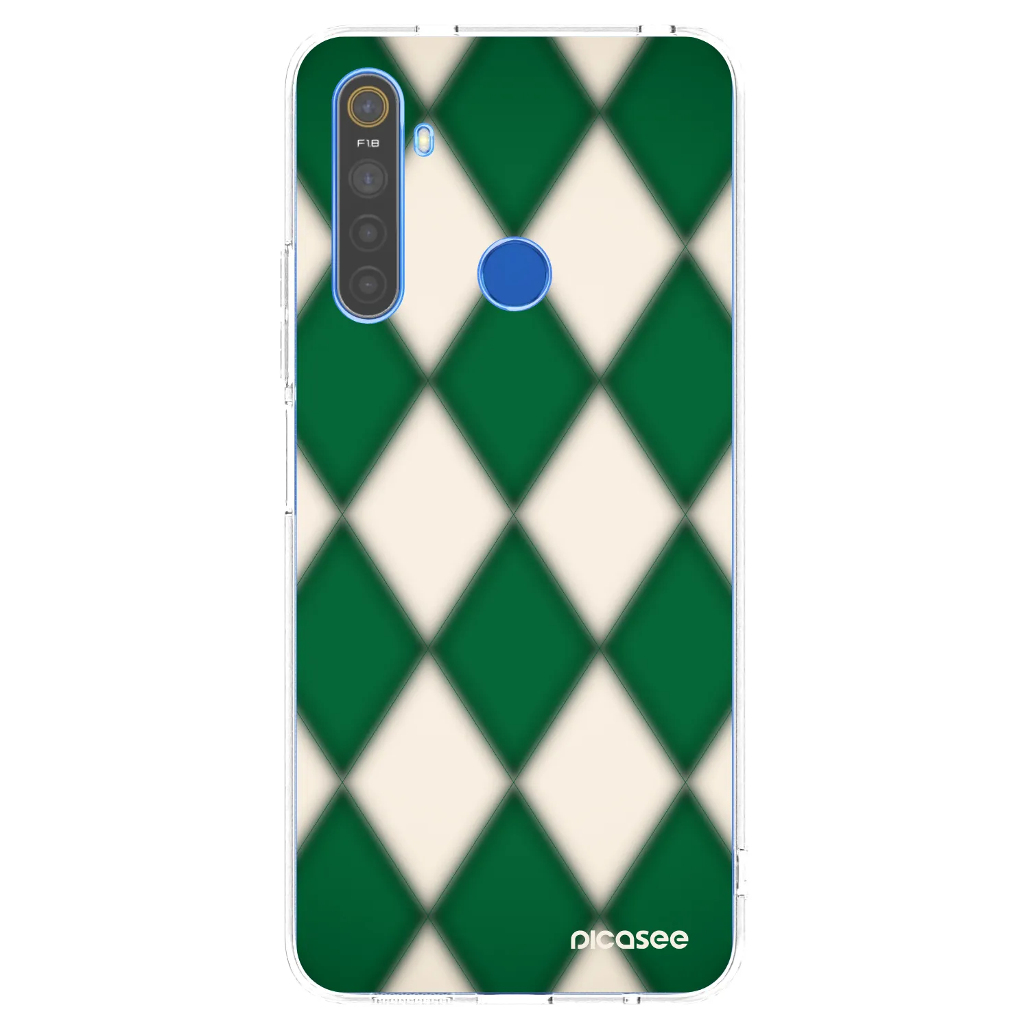 Picasee Realme 5 Hülle - Transparentes Silikon - Emerald Diamond