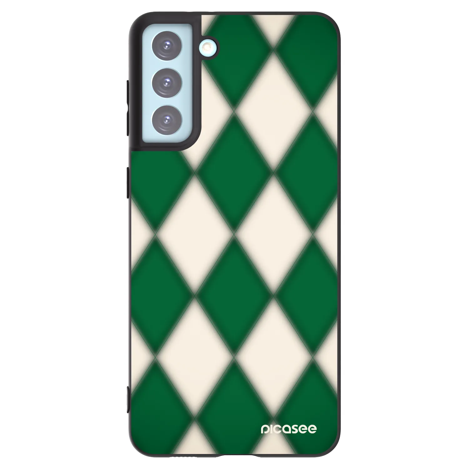 Picasee Samsung Galaxy S21+ 5G G996F Hülle - Schwarzes Silikon - Emerald Diamond