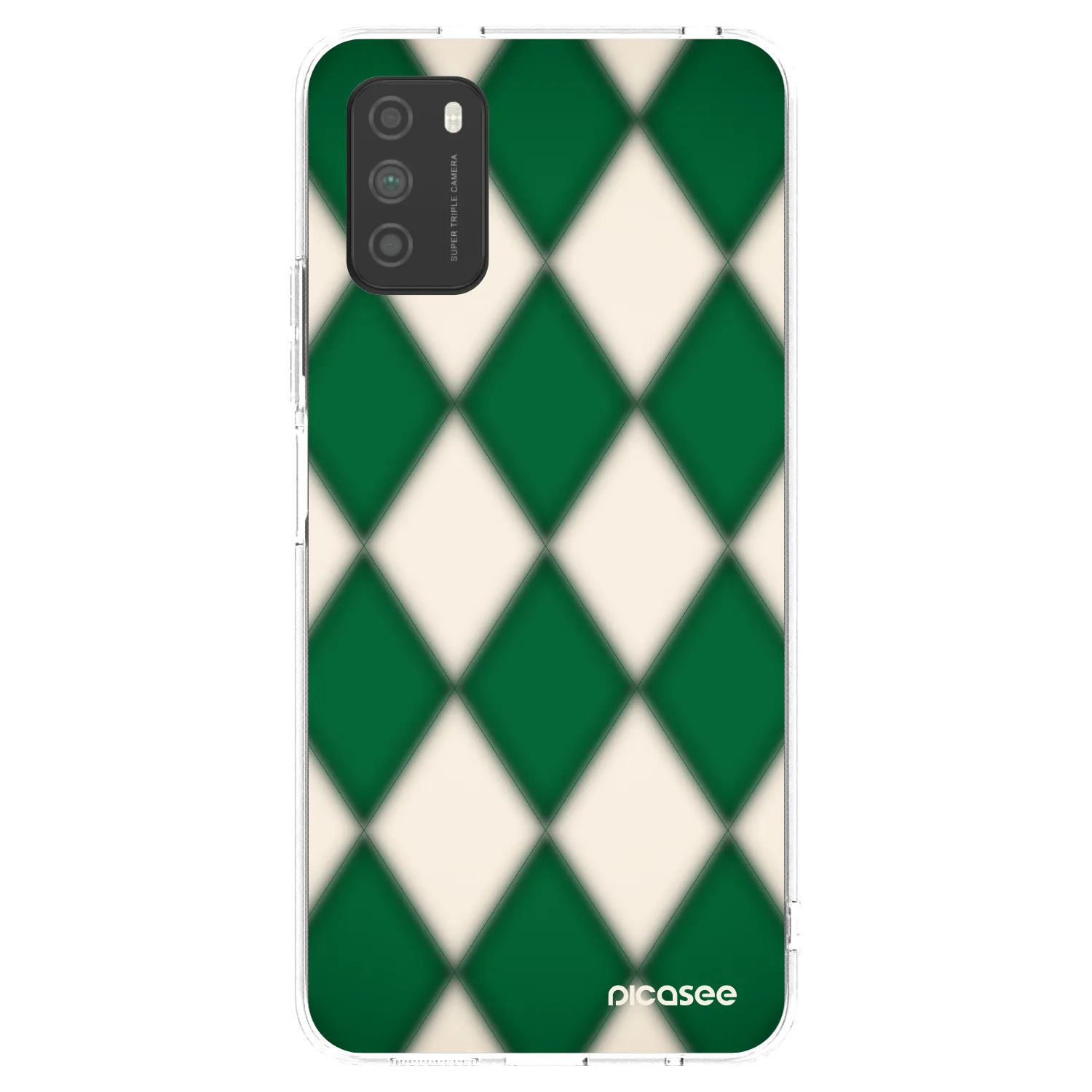 Picasee Xiaomi Poco M3 Hülle - Transparentes Silikon - Emerald Diamond