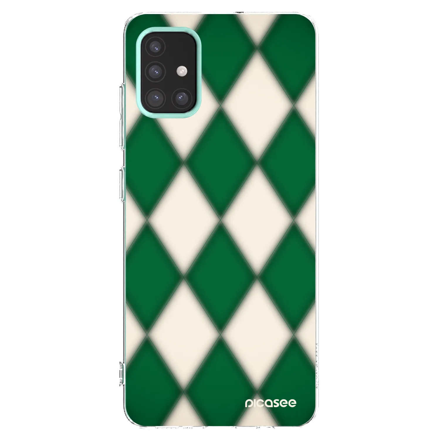 Picasee Samsung Galaxy M31s Hülle - Transparentes Silikon - Emerald Diamond