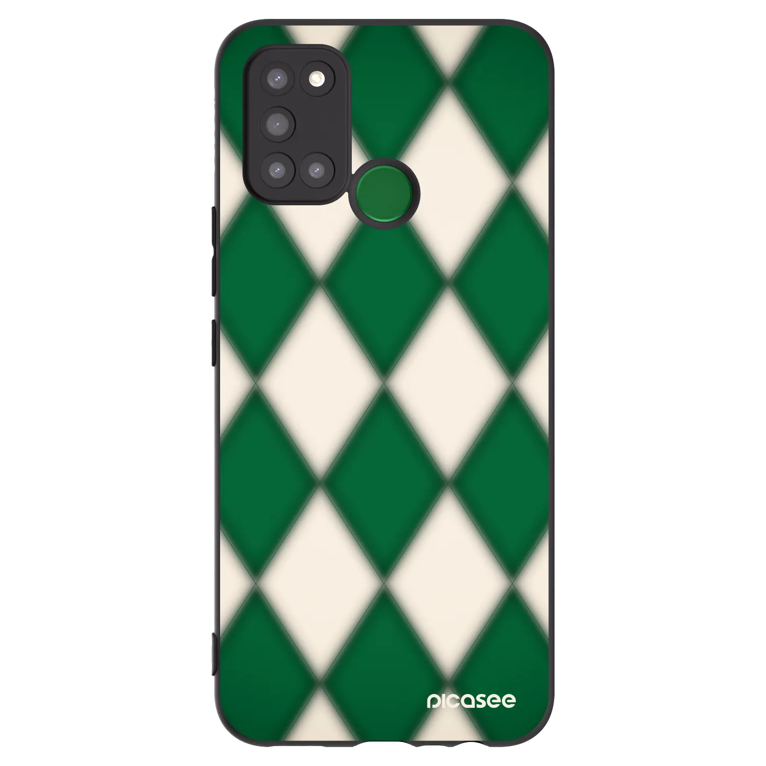Picasee Realme 7i Hülle - Schwarzes Silikon - Emerald Diamond