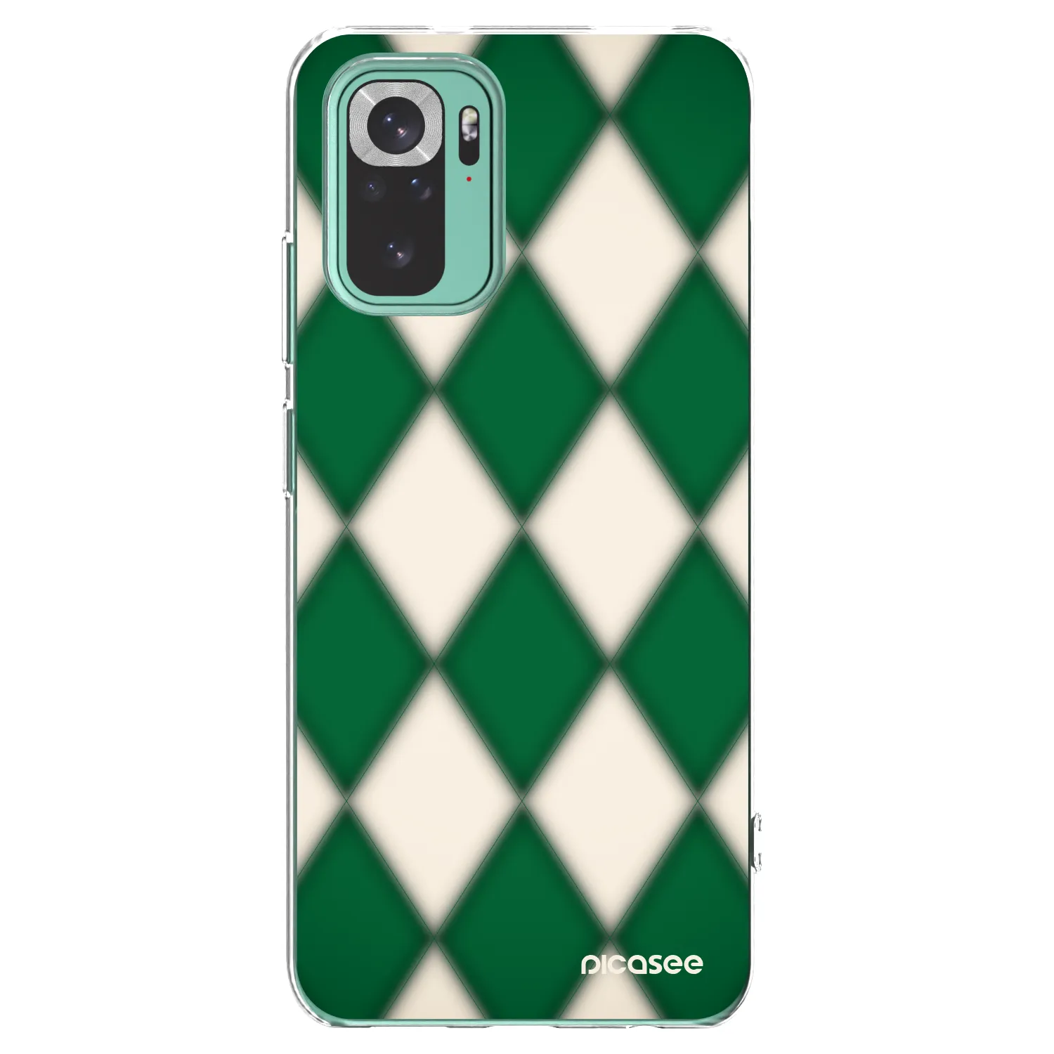 Picasee Xiaomi Redmi Note 10 Pro Hülle - Transparentes Silikon - Emerald Diamond