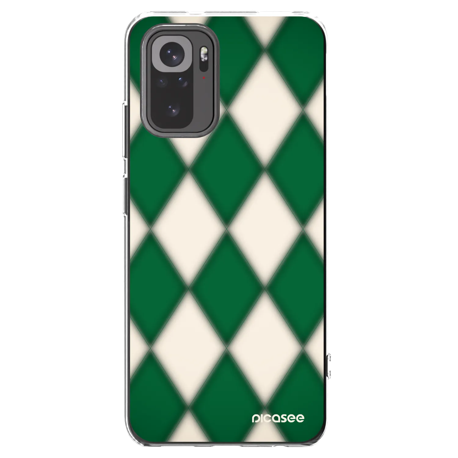 Picasee Xiaomi Redmi Note 10S Hülle - Transparentes Silikon - Emerald Diamond