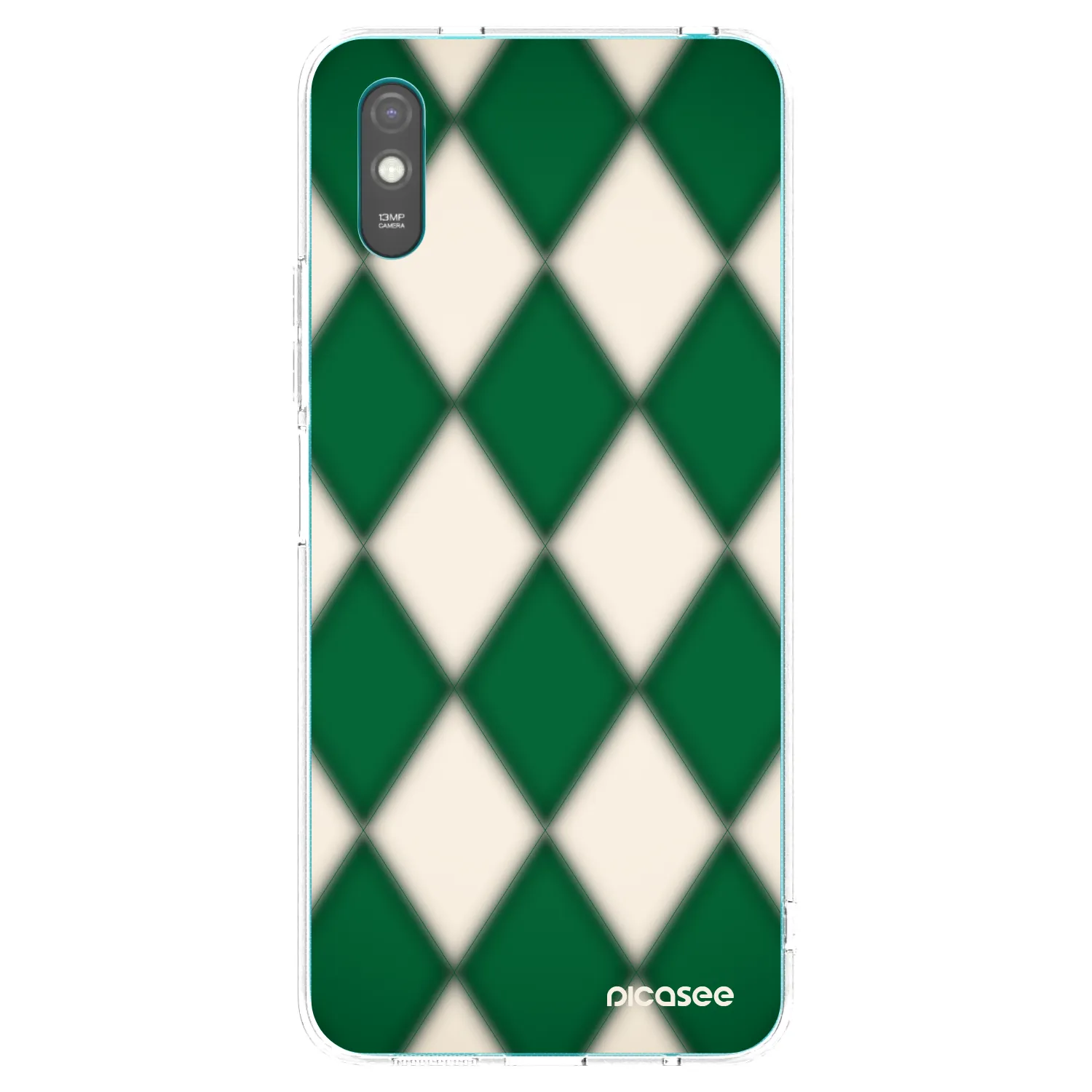 Picasee Xiaomi Redmi 9AT Hülle - Transparentes Silikon - Emerald Diamond