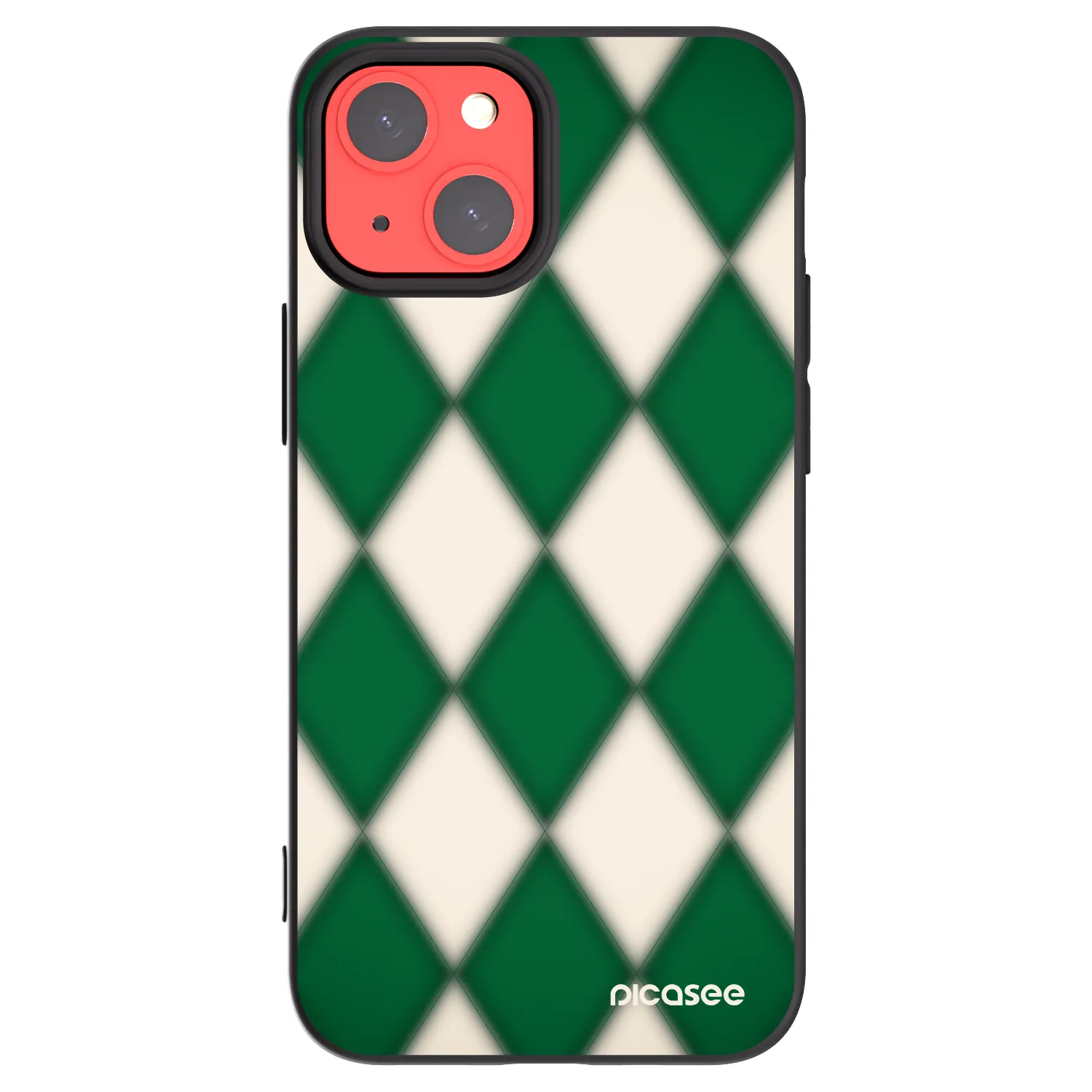 Picasee Apple iPhone 13 mini Hülle - Schwarzes Silikon - Emerald Diamond
