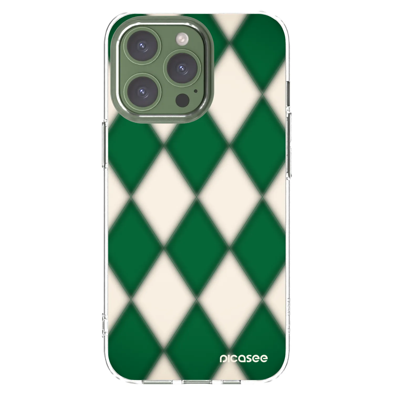 Picasee Apple iPhone 13 Pro Hülle - Transparentes Silikon - Emerald Diamond