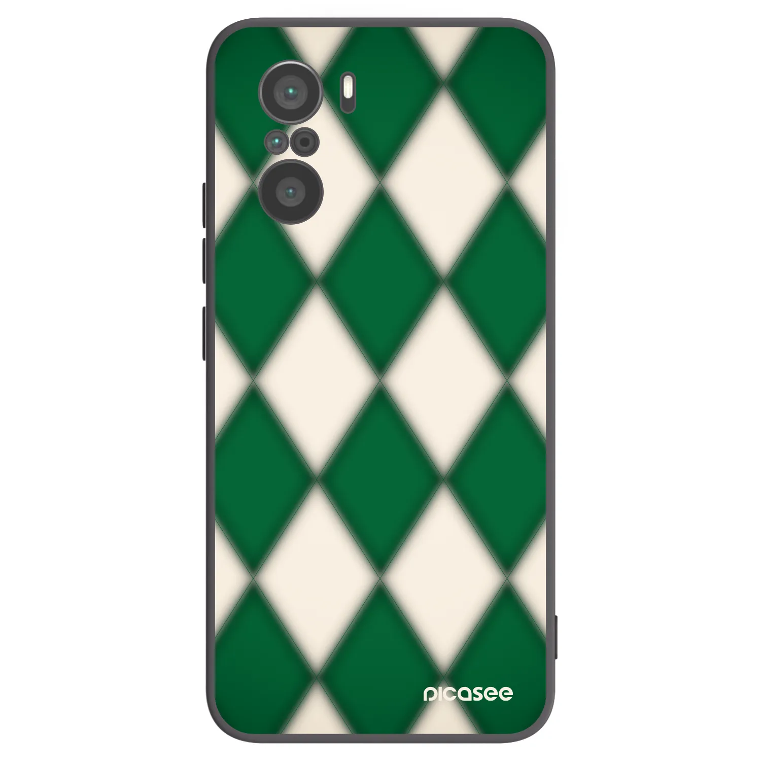 Picasee Xiaomi Poco F3 Hülle - Schwarzes Silikon - Emerald Diamond