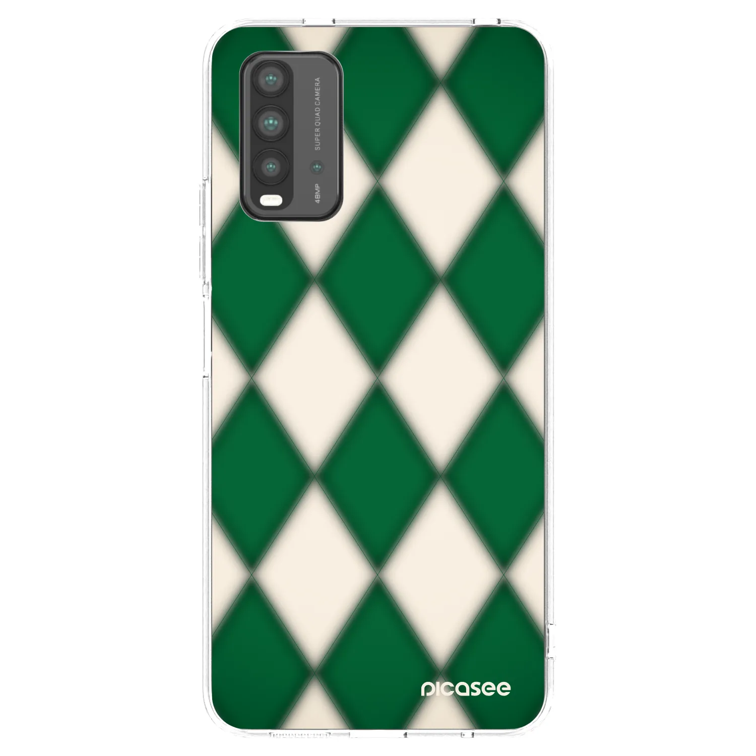 Picasee Xiaomi Redmi 9T Hülle - Transparentes Silikon - Emerald Diamond