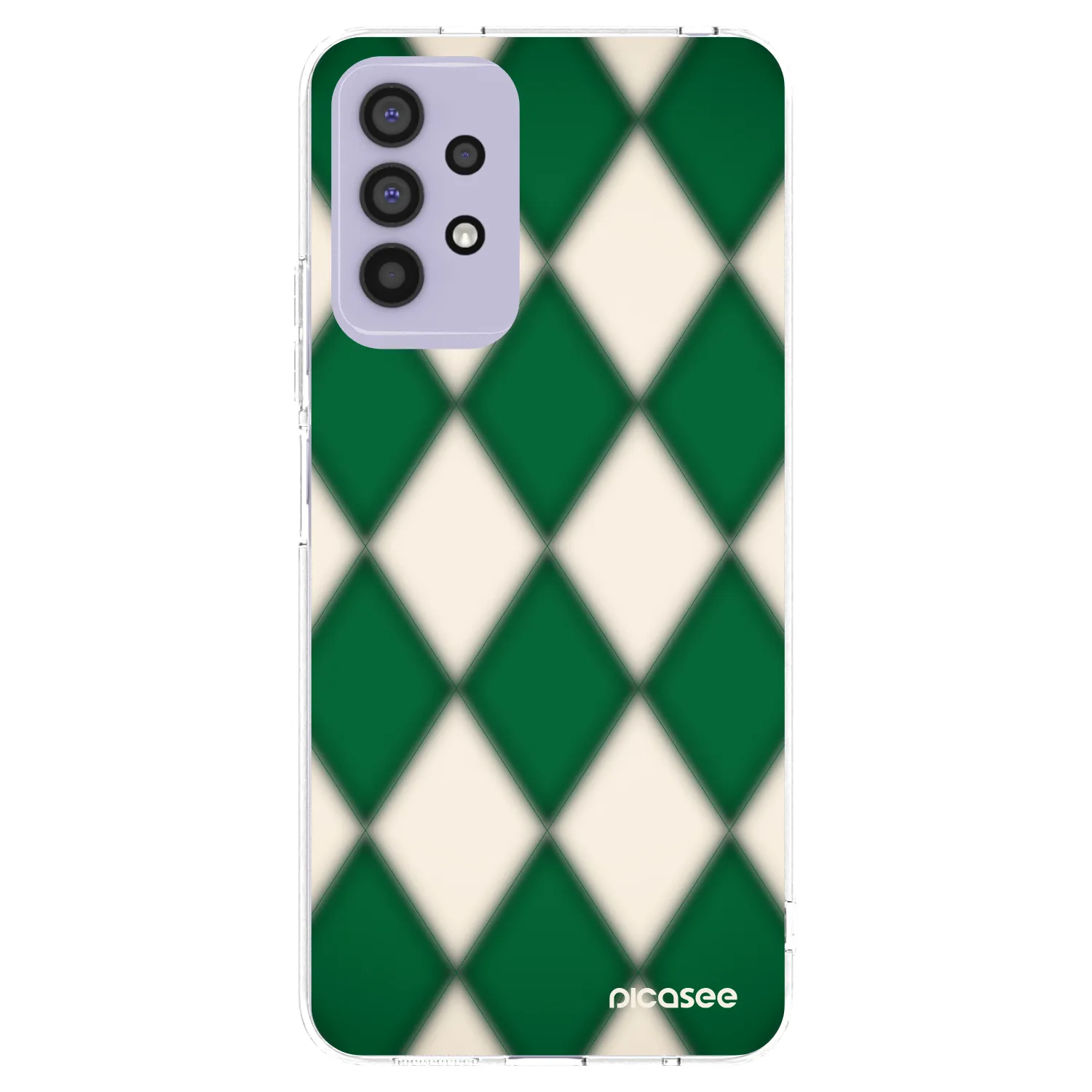 Picasee Samsung Galaxy A32 4G SM-A325F Hülle - Transparentes Silikon - Emerald Diamond