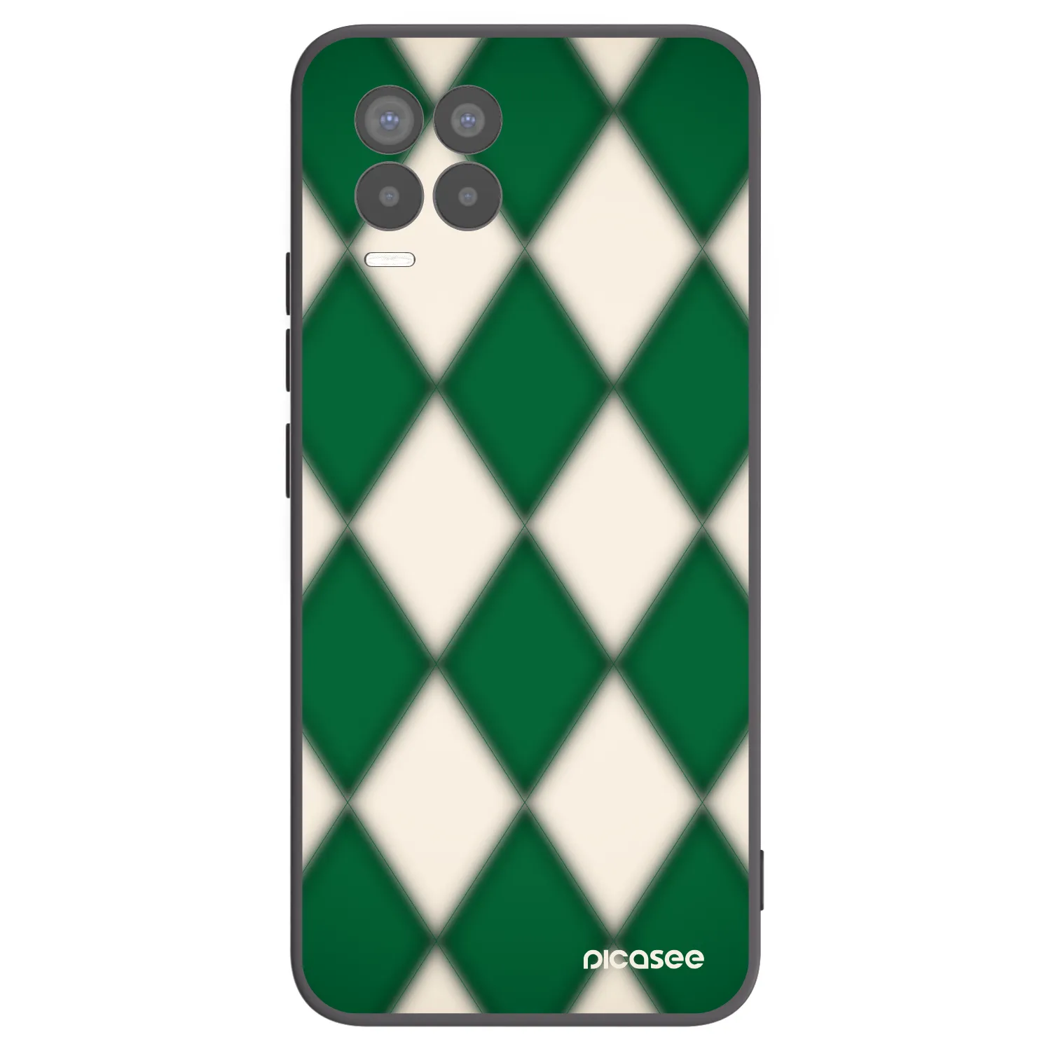 Picasee Realme 8 Pro Hülle - Schwarzes Silikon - Emerald Diamond