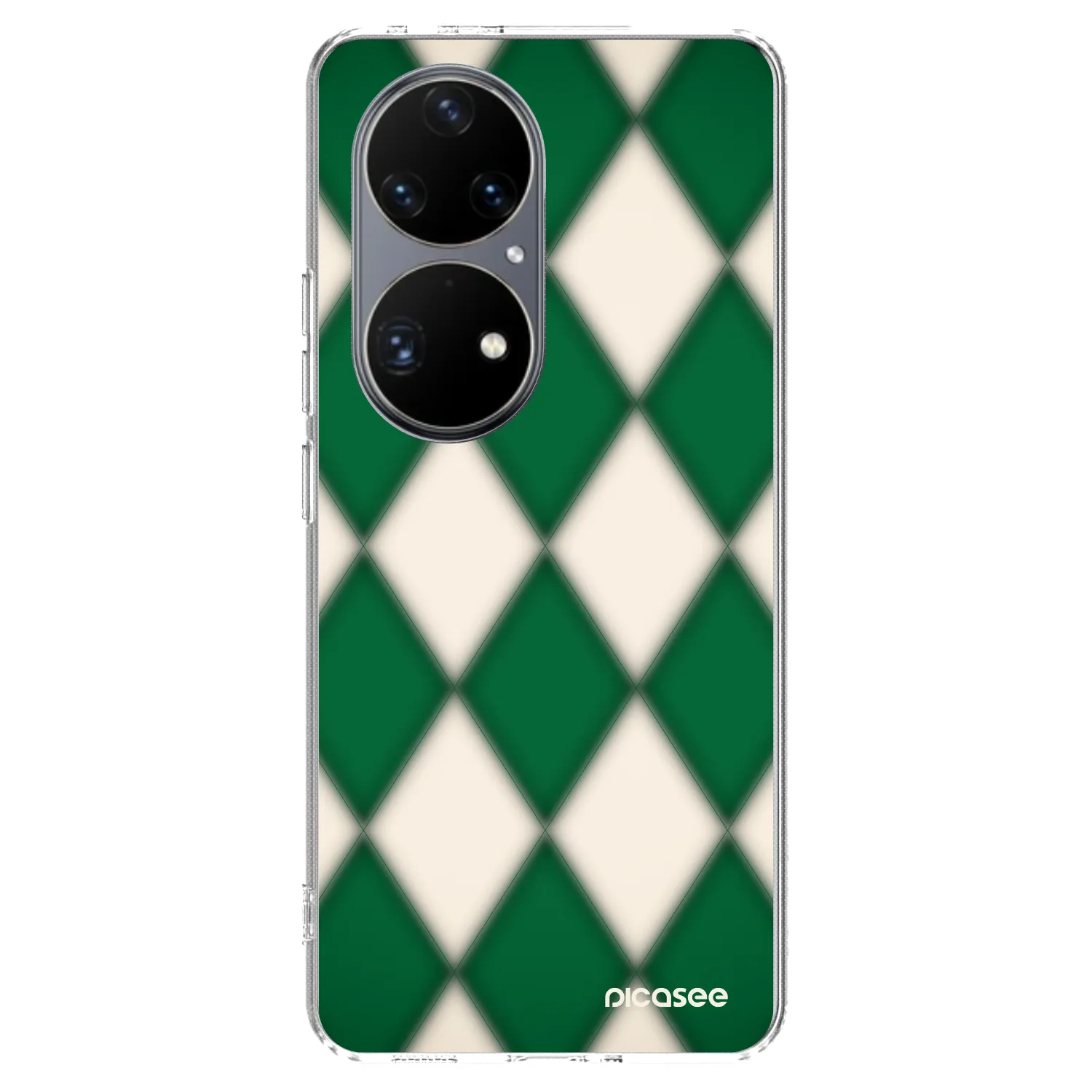 Picasee Huawei P50 Hülle - Transparentes Silikon - Emerald Diamond