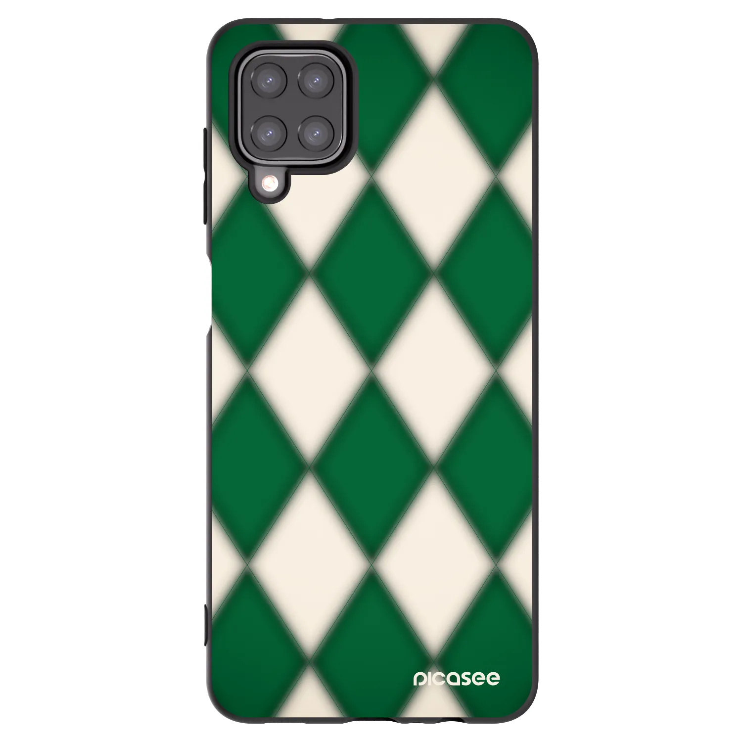 Picasee Samsung Galaxy M12 M127F Hülle - Schwarzes Silikon - Emerald Diamond