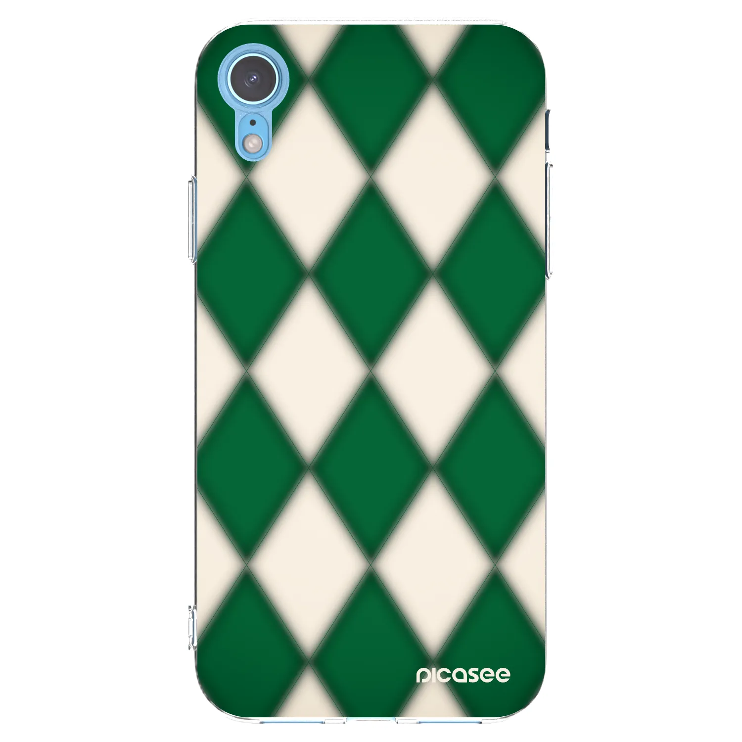 Picasee Apple iPhone XR Hülle - Transparentes Silikon - Emerald Diamond