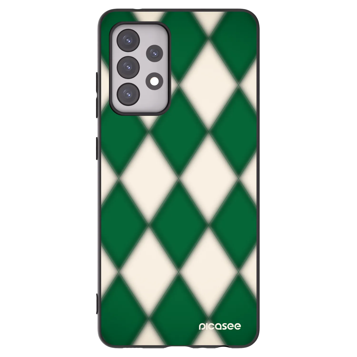 Picasee Samsung Galaxy A52s 5G A528B Hülle - Schwarzes Silikon - Emerald Diamond