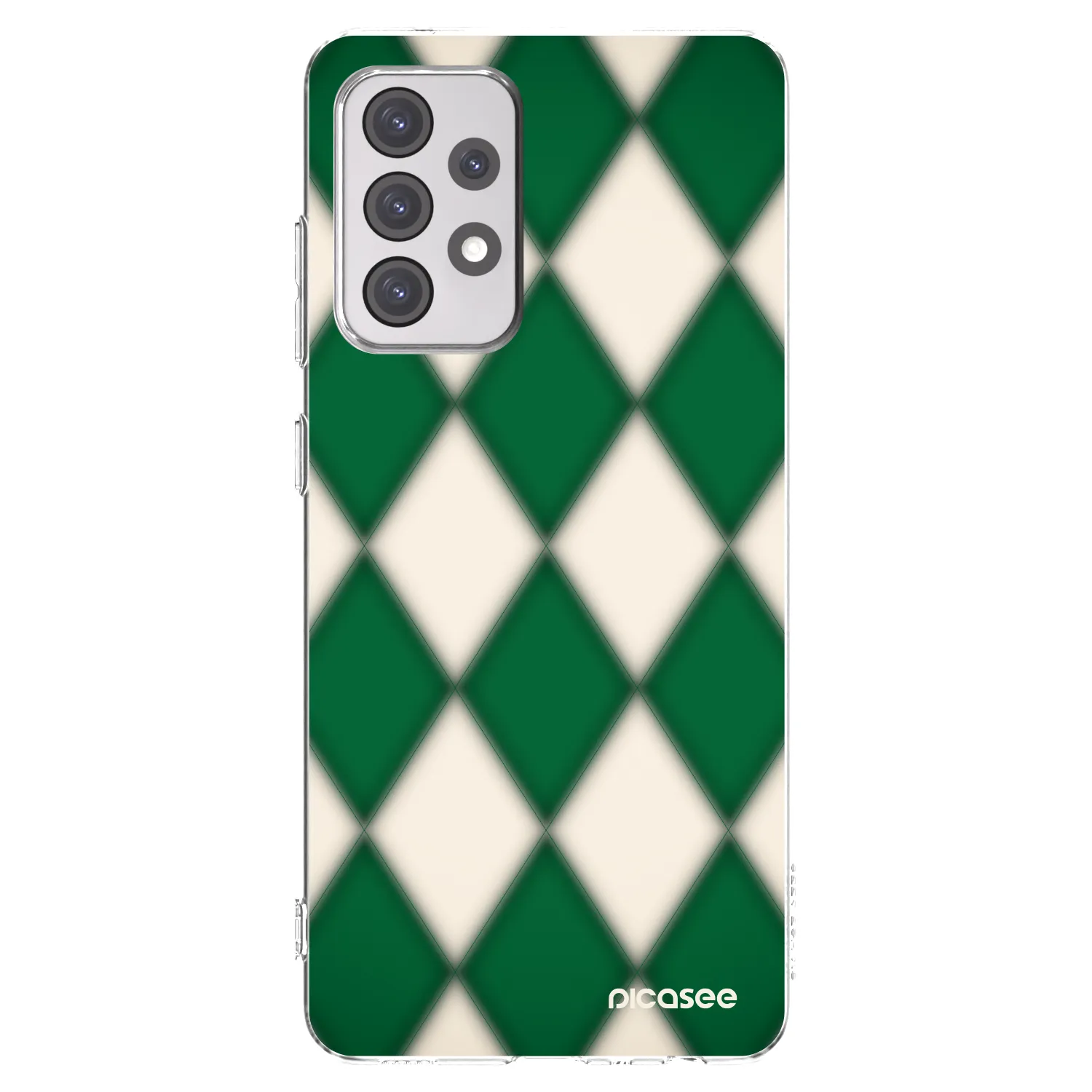 Picasee Samsung Galaxy A52s 5G A528B Hülle - Transparentes Silikon - Emerald Diamond