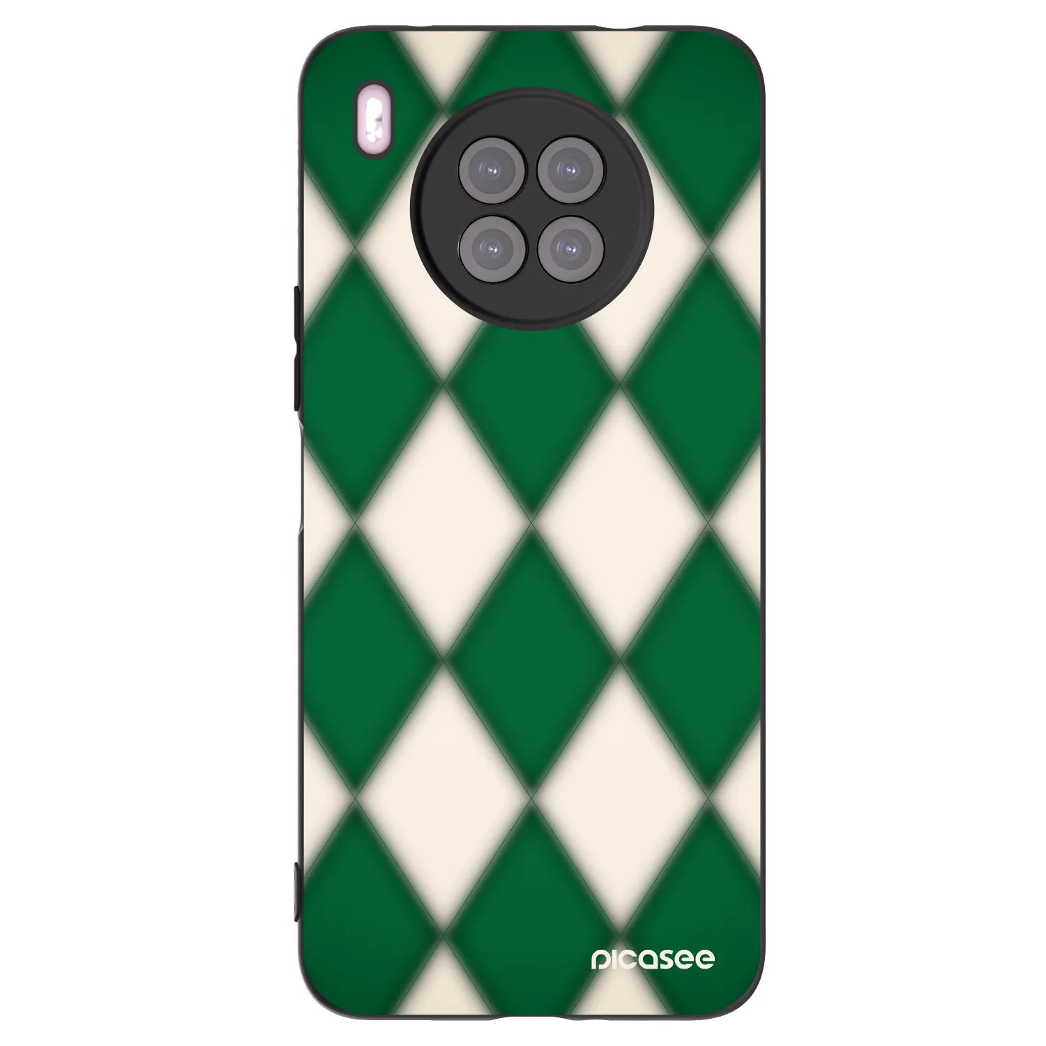 Picasee Huawei Nova 8i Hülle - Schwarzes Silikon - Emerald Diamond