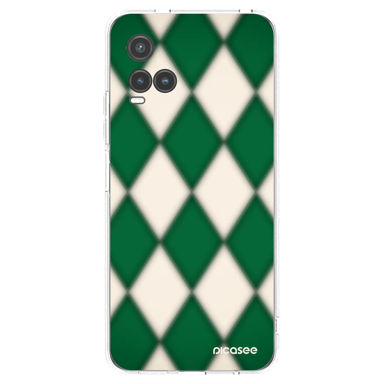 Picasee Vivo Y33s Hülle - Transparentes Silikon - Emerald Diamond
