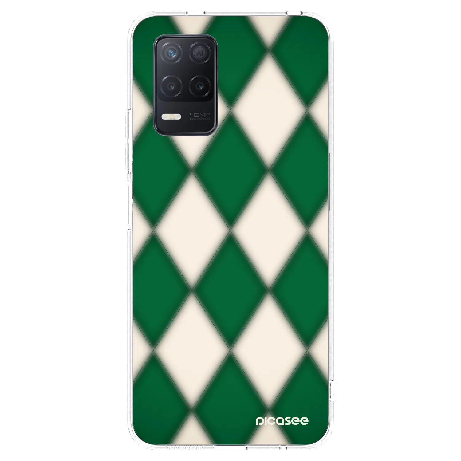Picasee Realme 8 5G Hülle - Transparentes Silikon - Emerald Diamond