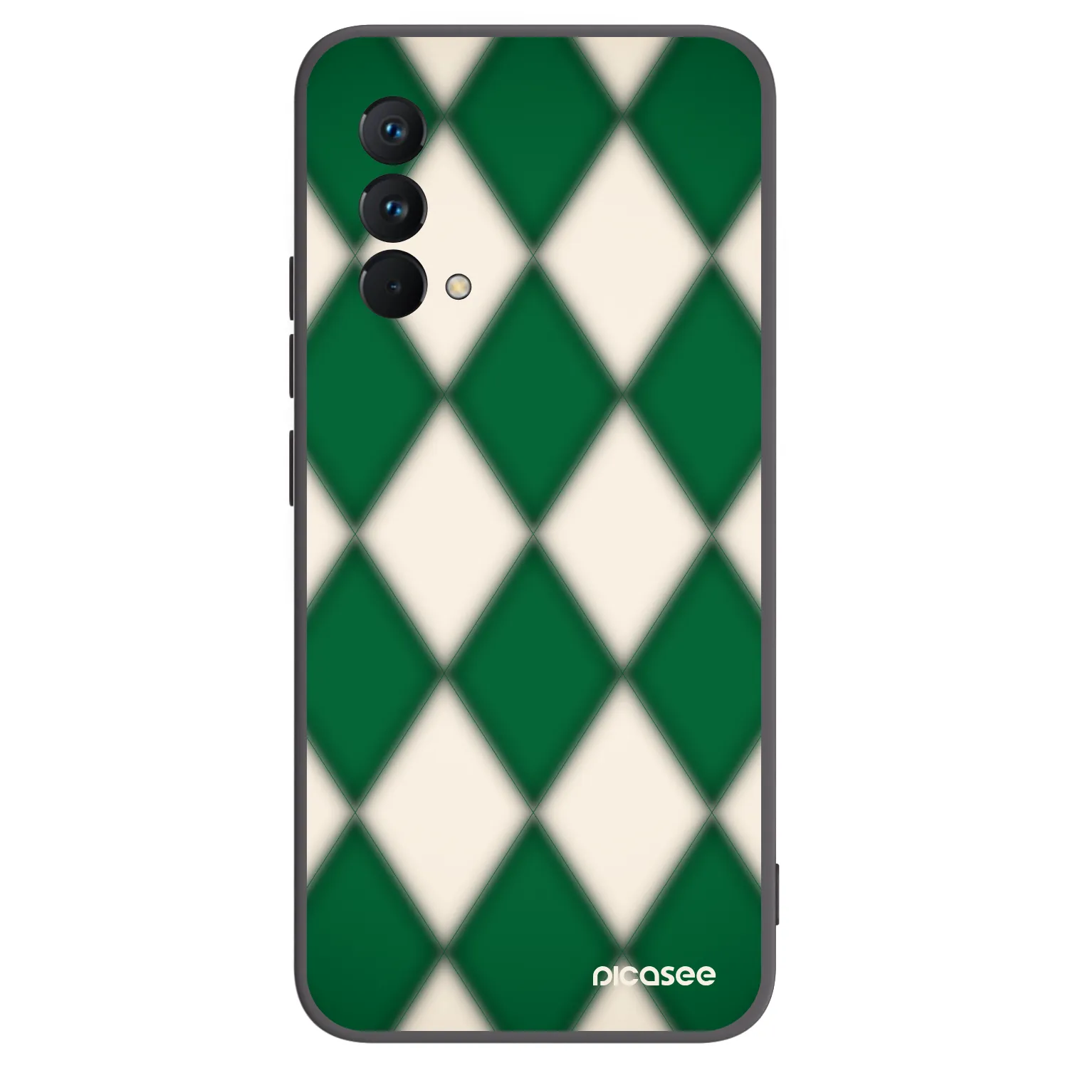 Picasee Realme GT Master Edition 5G Hülle - Schwarzes Silikon - Emerald Diamond