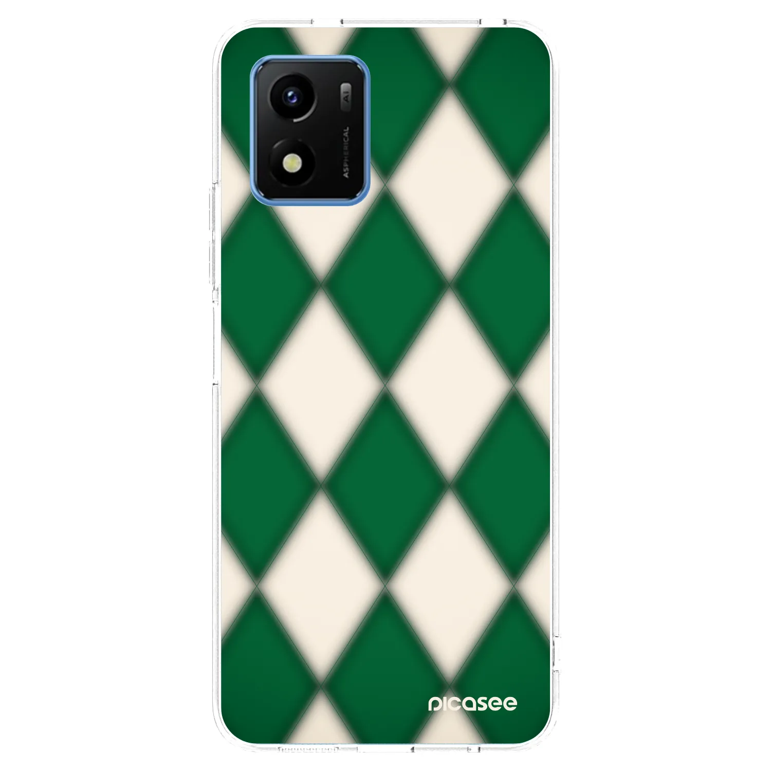 Picasee Vivo Y01 Hülle - Transparentes Silikon - Emerald Diamond
