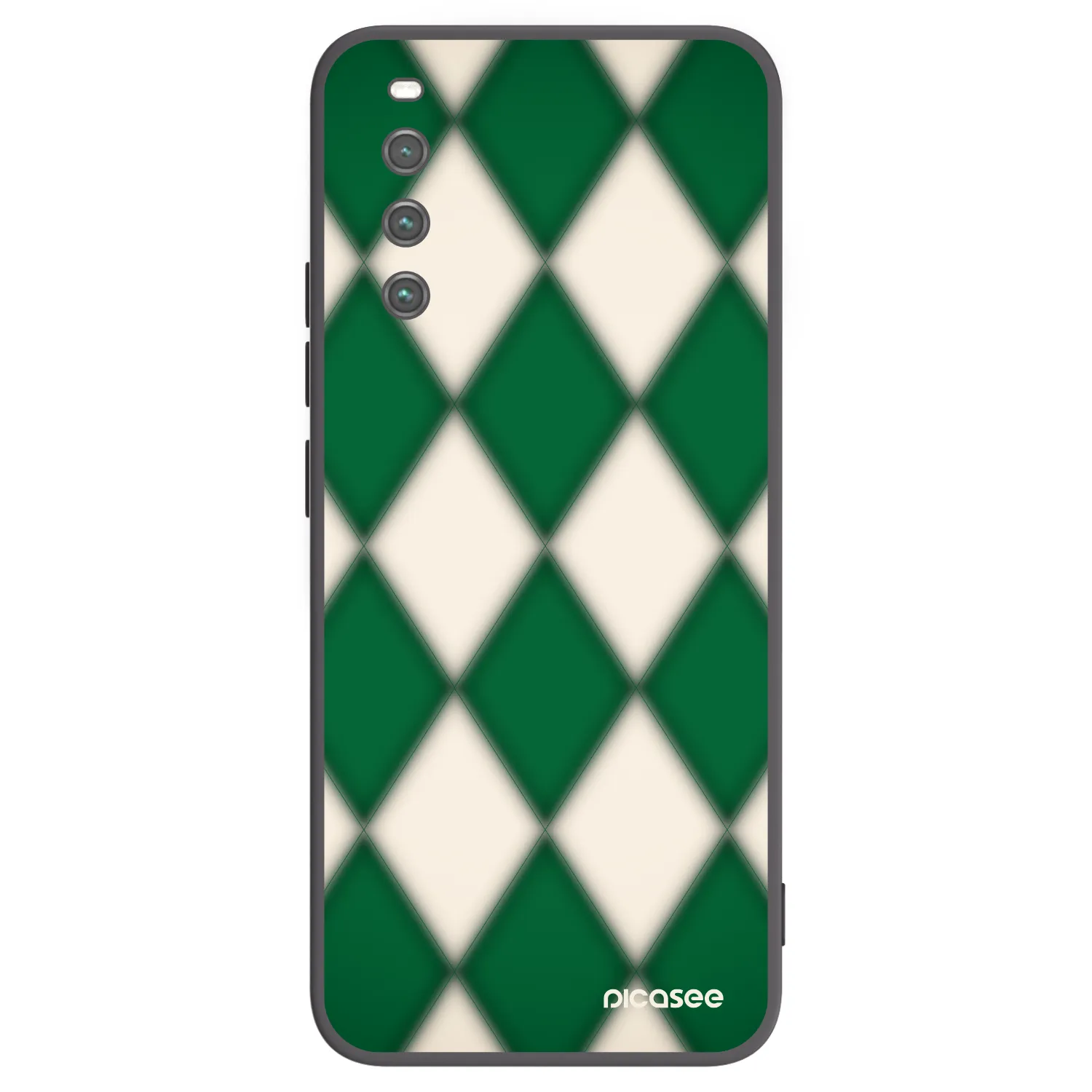 Picasee Sony Xperia 10 IV 5G Hülle - Schwarzes Silikon - Emerald Diamond