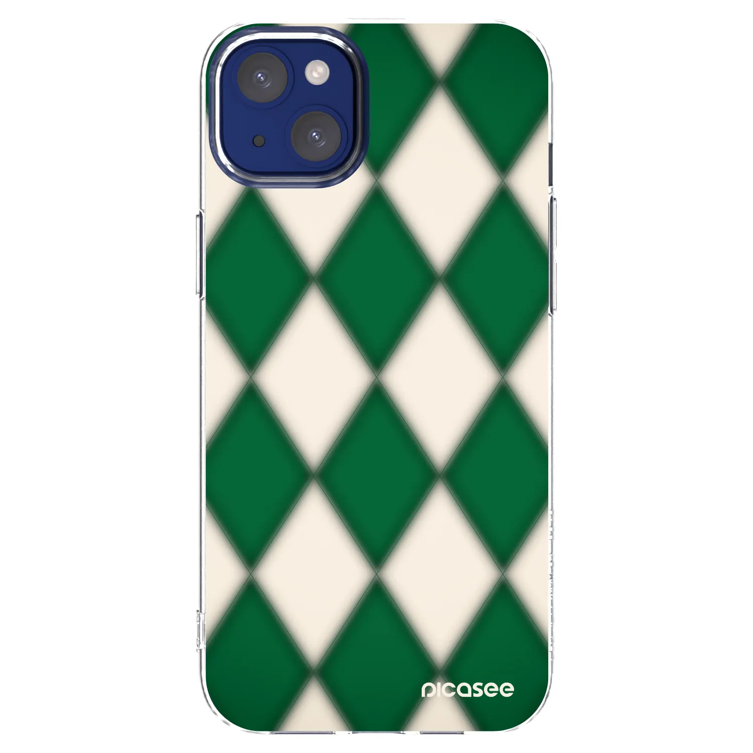 Picasee Apple iPhone 14 Plus Hülle - Transparentes Silikon - Emerald Diamond