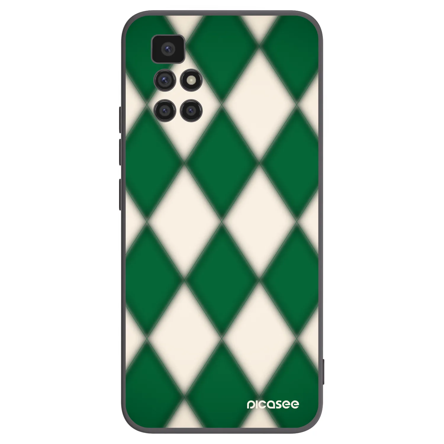 Picasee Xiaomi Redmi 10 (2022) Hülle - Schwarzes Silikon - Emerald Diamond