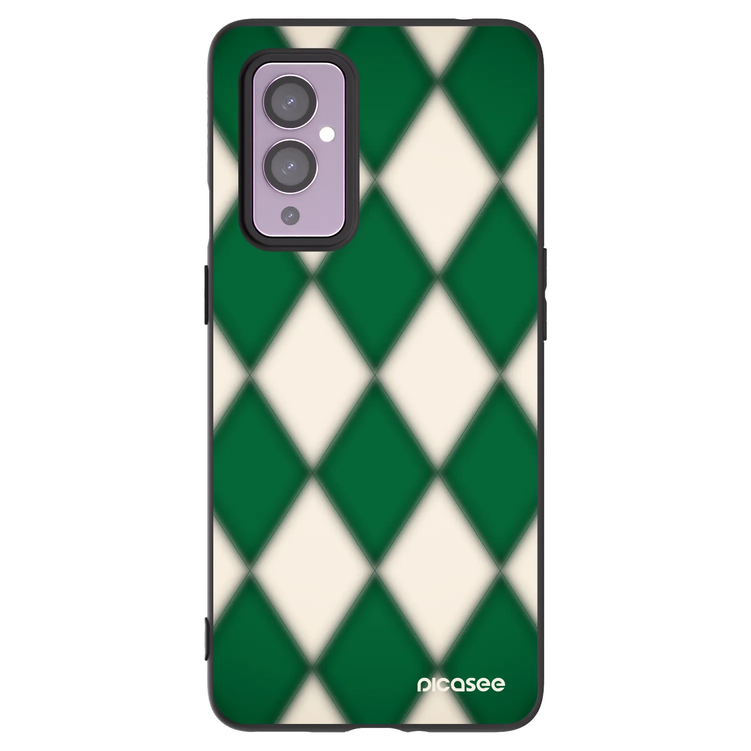Picasee OnePlus 9 Hülle - Schwarzes Silikon - Emerald Diamond