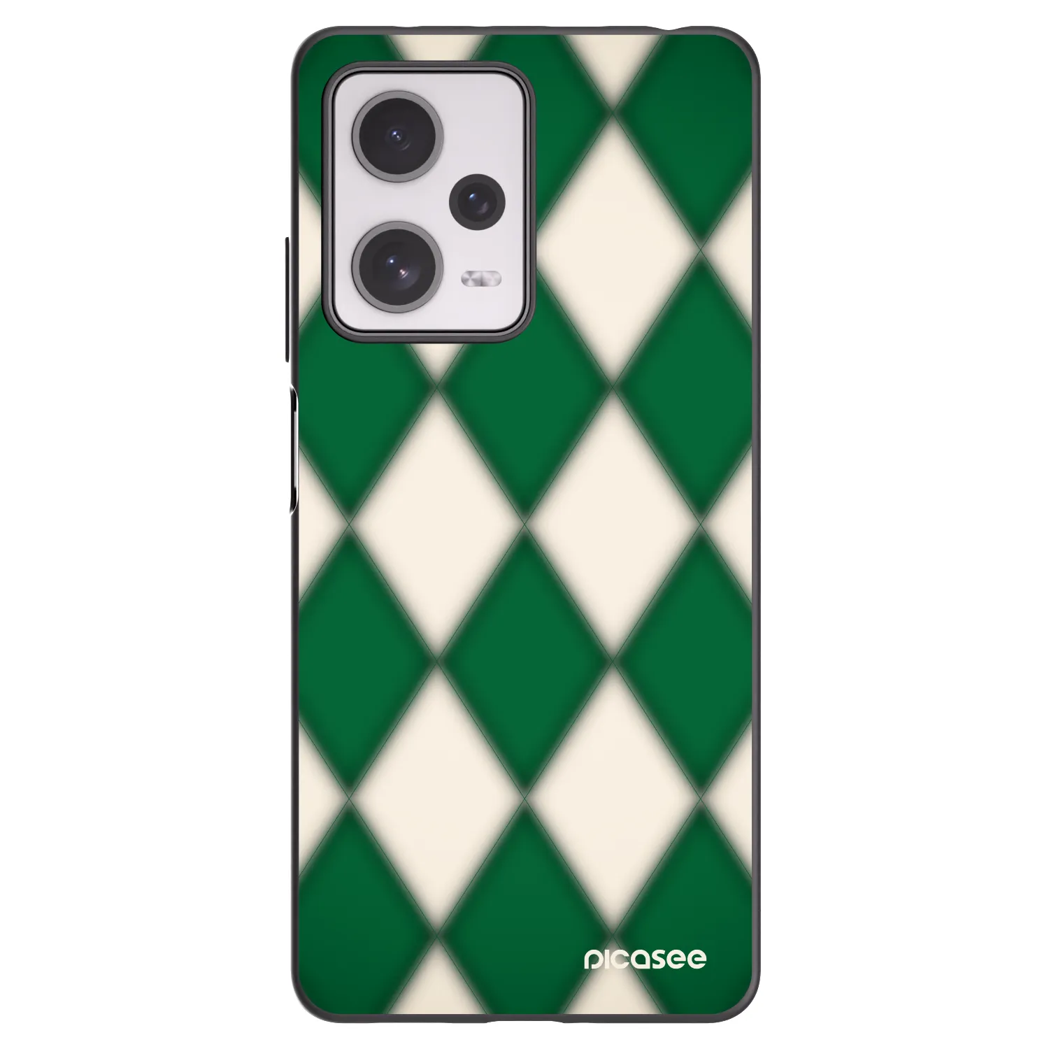 Picasee Xiaomi Redmi Note 12 Pro+ 5G Hülle - Schwarzes Silikon - Emerald Diamond