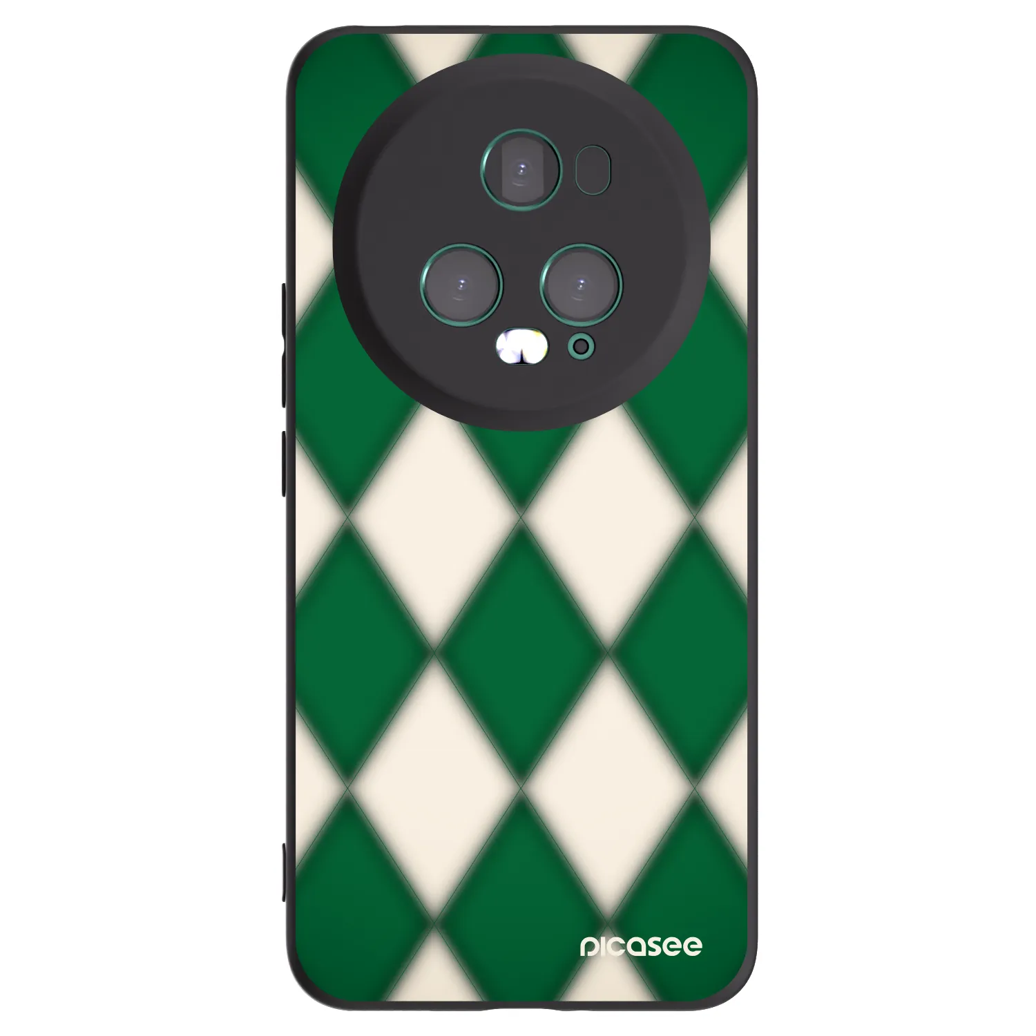 Picasee Honor Magic5 Pro Hülle - Schwarzes Silikon - Emerald Diamond