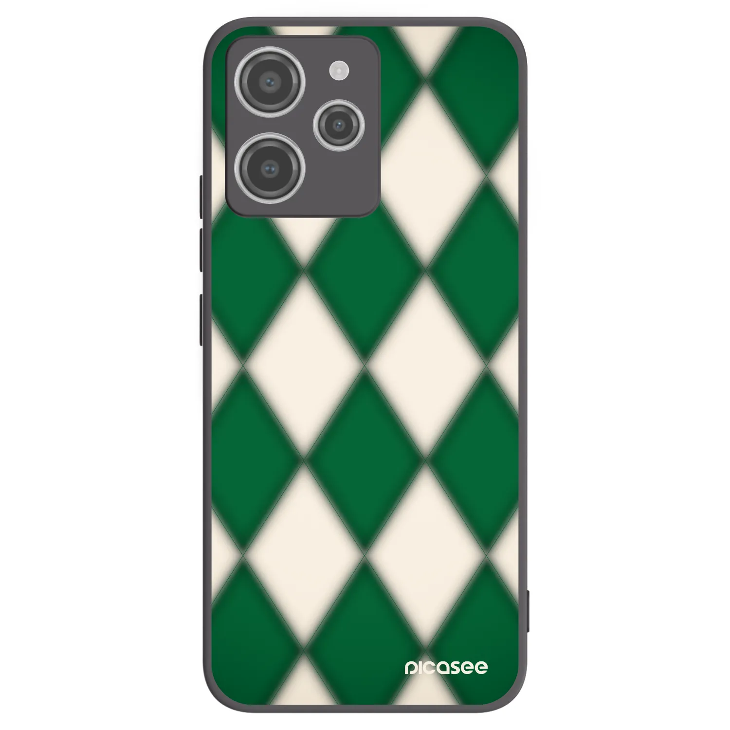 Picasee Xiaomi Redmi 12 4G Hülle - Schwarzes Silikon - Emerald Diamond