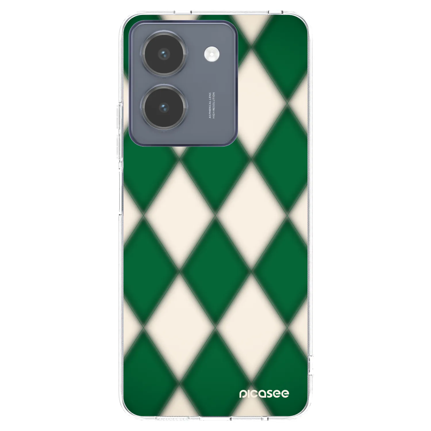Picasee Vivo Y36 4G Hülle - Transparentes Silikon - Emerald Diamond