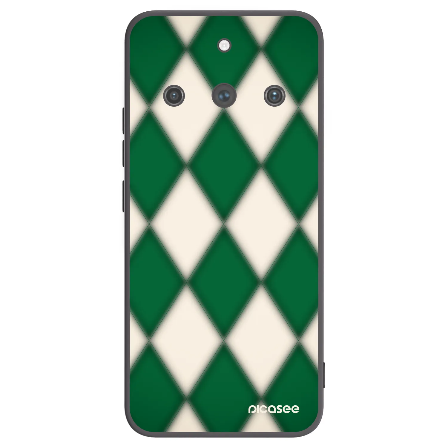 Picasee Realme 11 Pro+ Hülle - Schwarzes Silikon - Emerald Diamond