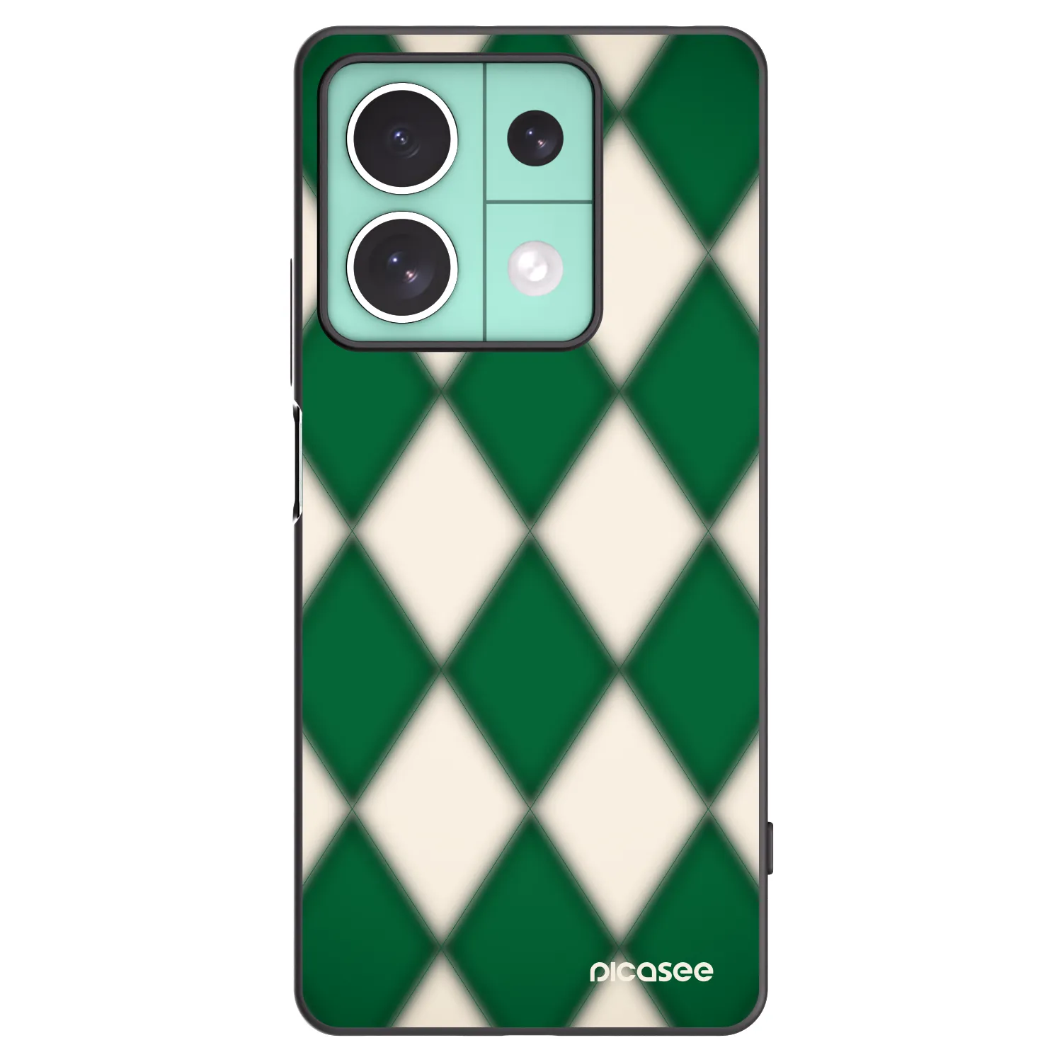 Picasee Xiaomi Redmi Note 13 5G Hülle - Schwarzes Silikon - Emerald Diamond
