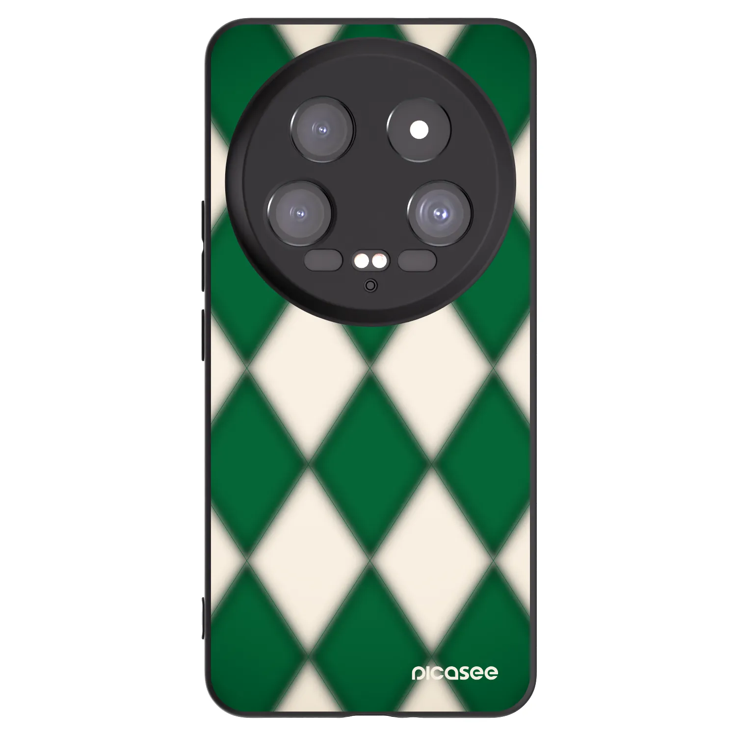 Picasee Xiaomi 14 Ultra Hülle - Schwarzes Silikon - Emerald Diamond