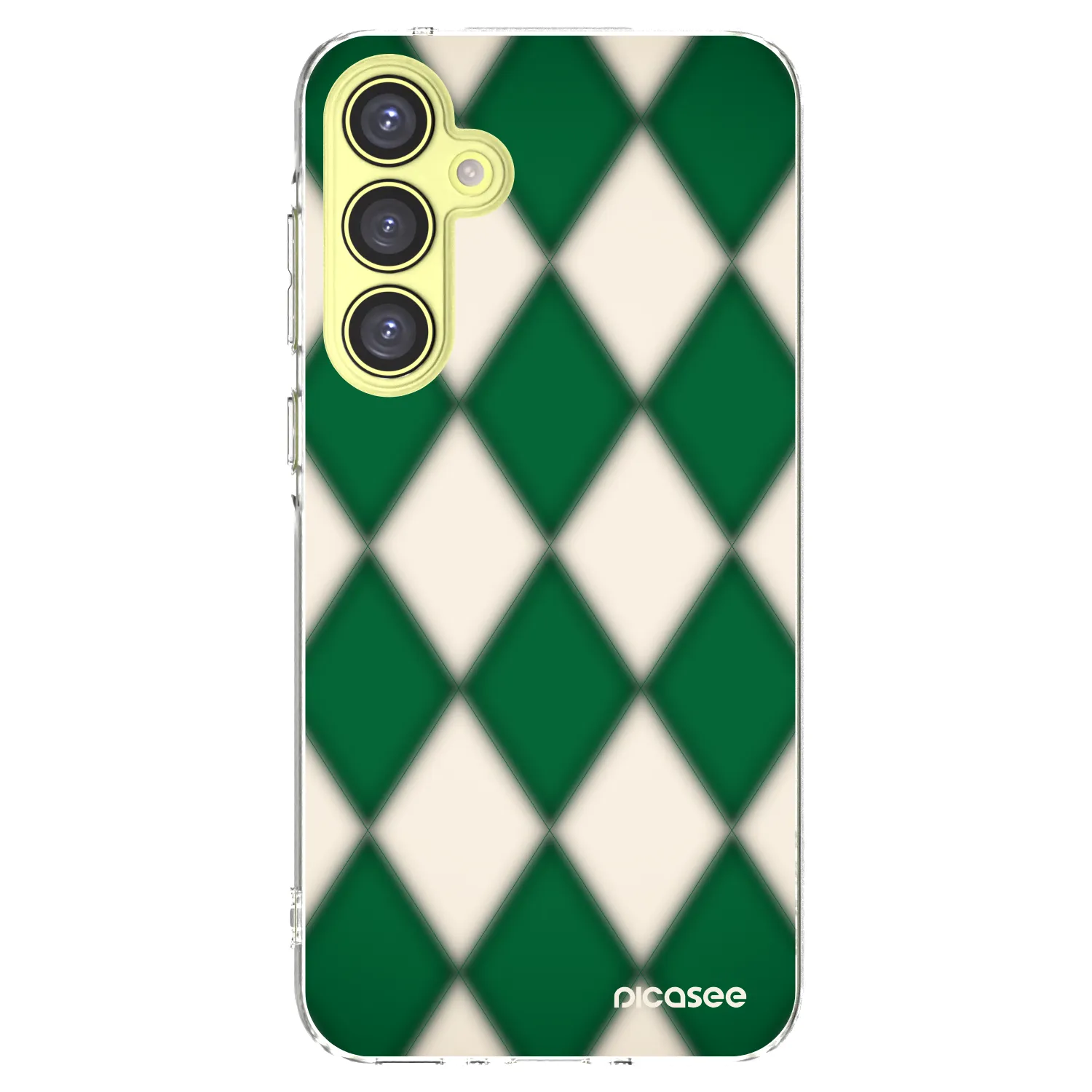 Picasee Samsung Galaxy A35 5G A356B Hülle - Transparentes Silikon - Emerald Diamond