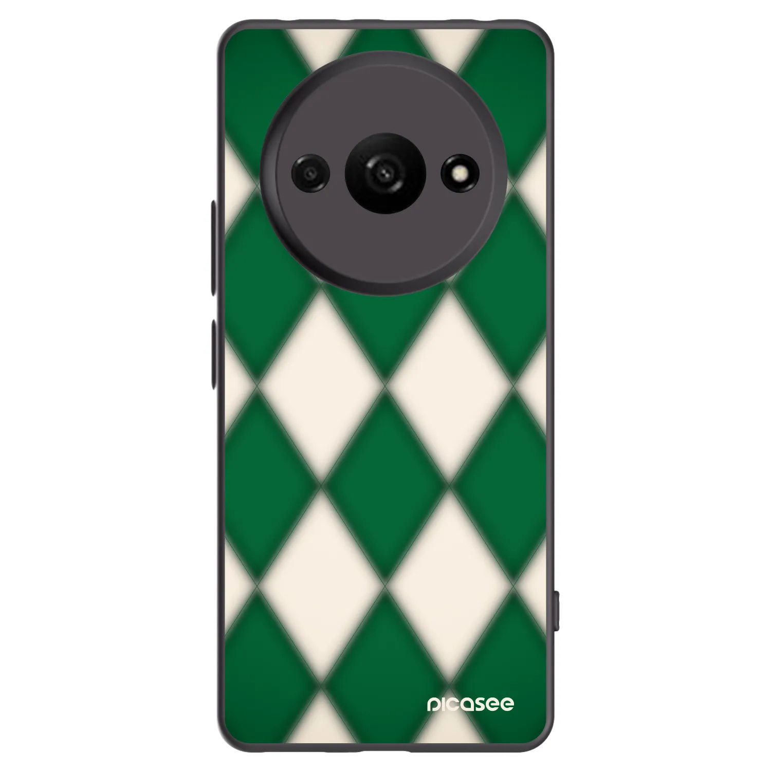 Picasee Xiaomi Redmi A3 Hülle - Schwarzes Silikon - Emerald Diamond