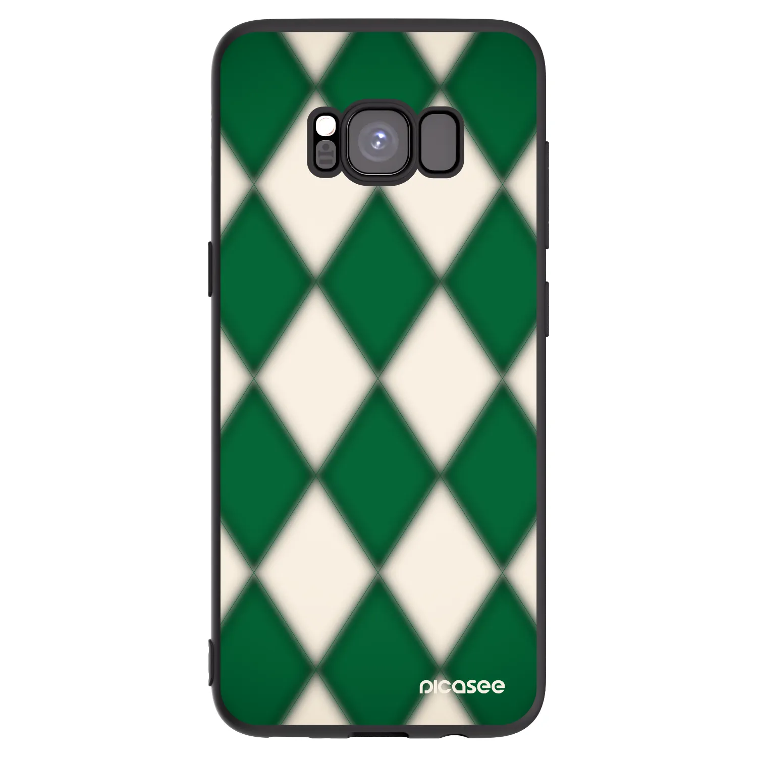 Picasee Samsung Galaxy S8 G950F Hülle - Schwarzes Silikon - Emerald Diamond