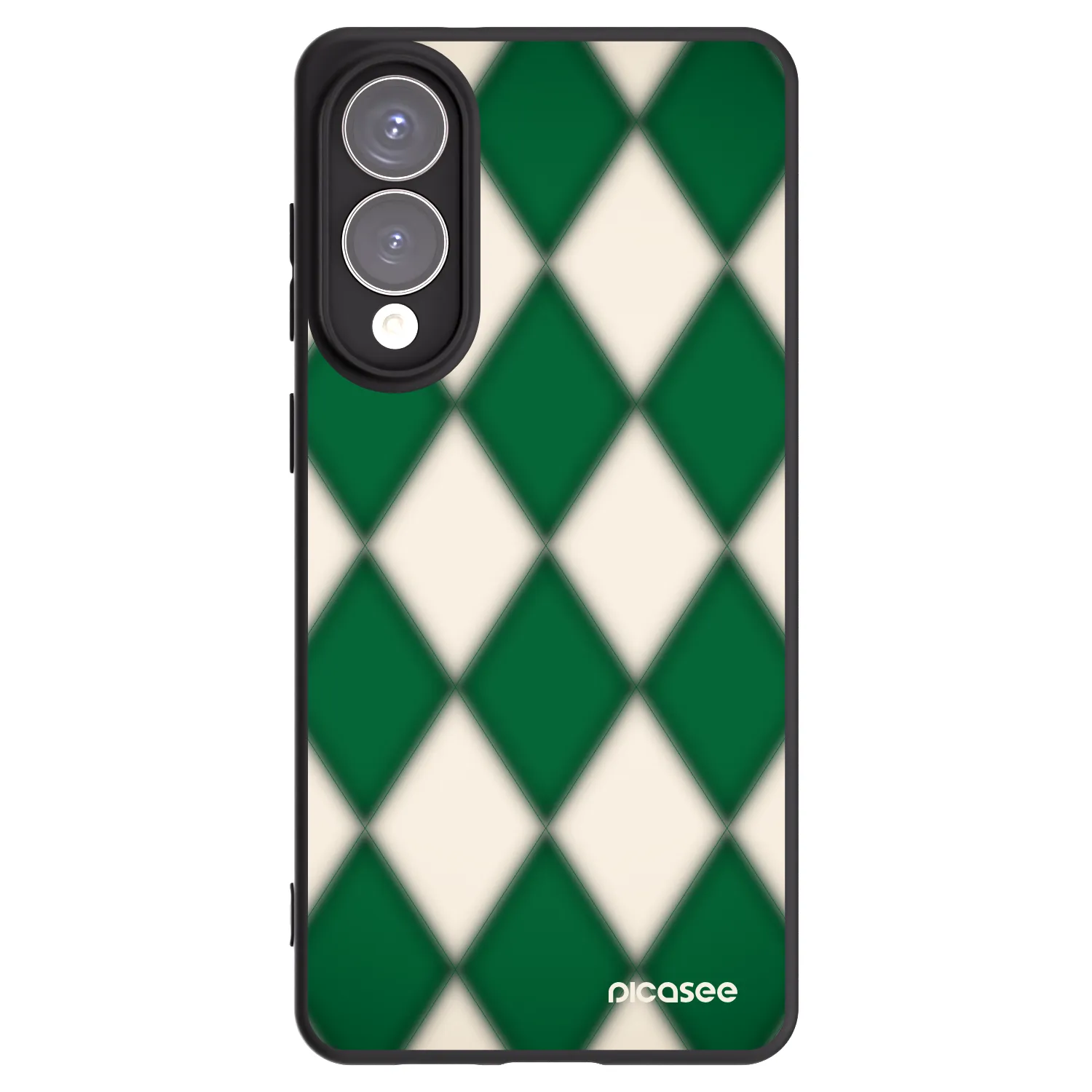 Picasee Samsung Galaxy S25 Edge 5G Hülle - Schwarzes Silikon - Emerald Diamond