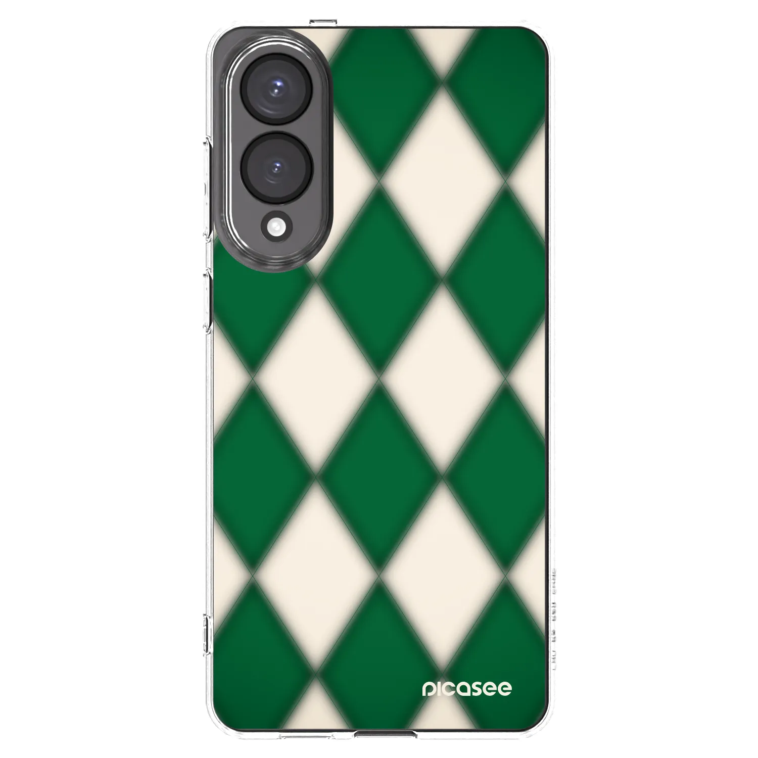 Picasee Samsung Galaxy S25 Edge 5G Hülle - Transparentes Silikon - Emerald Diamond