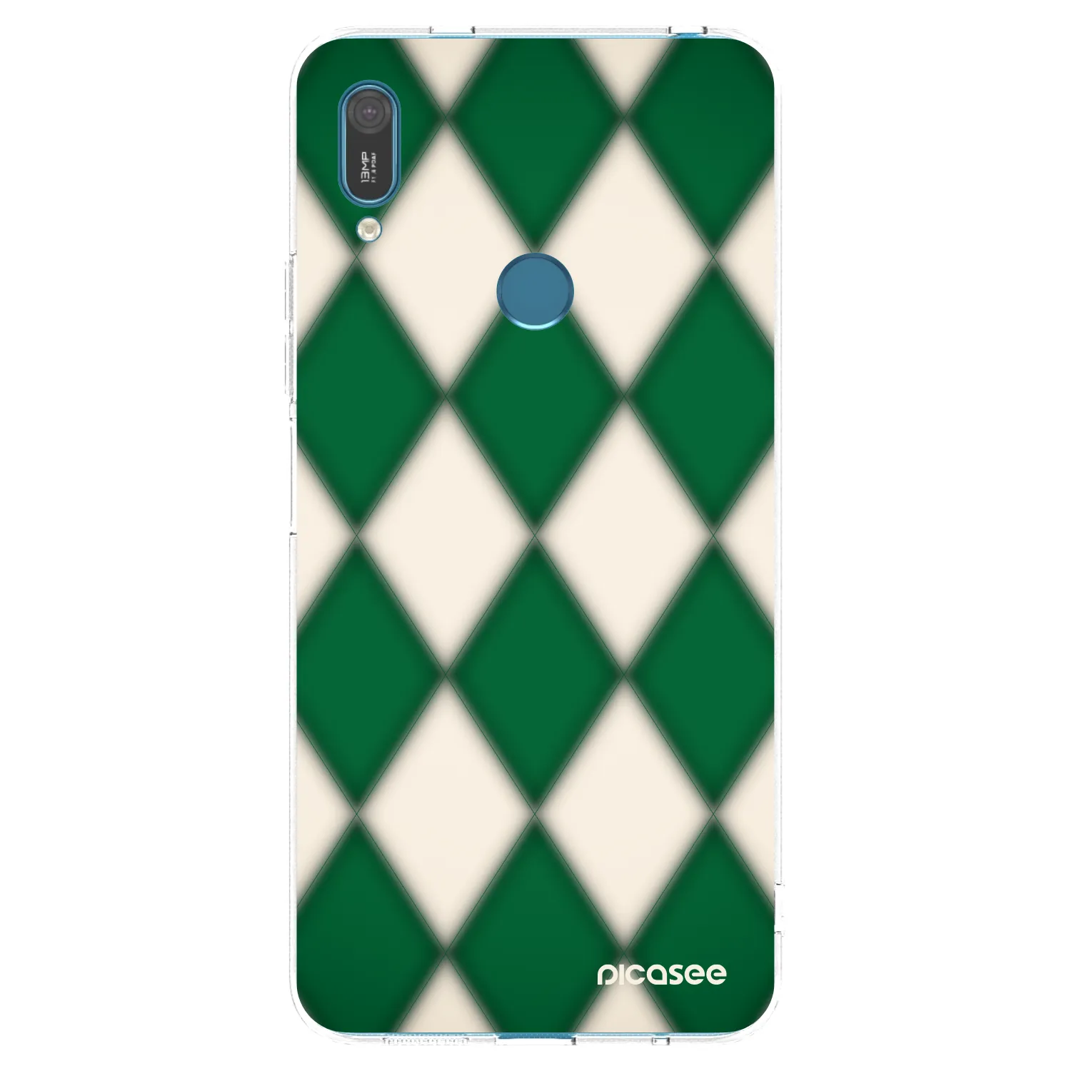 Picasee Huawei Y7 2019 Hülle - Transparentes Silikon - Emerald Diamond