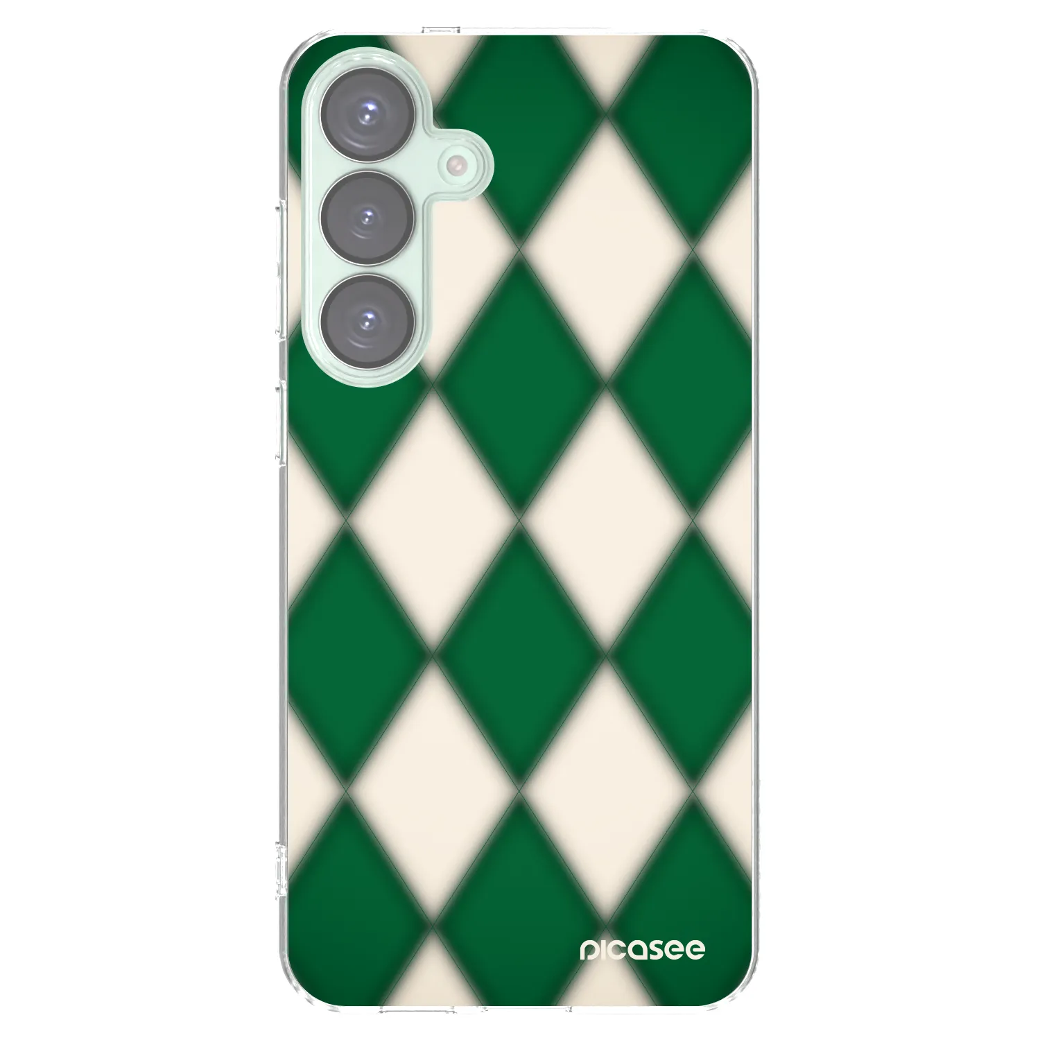 Picasee Samsung Galaxy S25+ 5G Hülle - Transparentes Silikon - Emerald Diamond